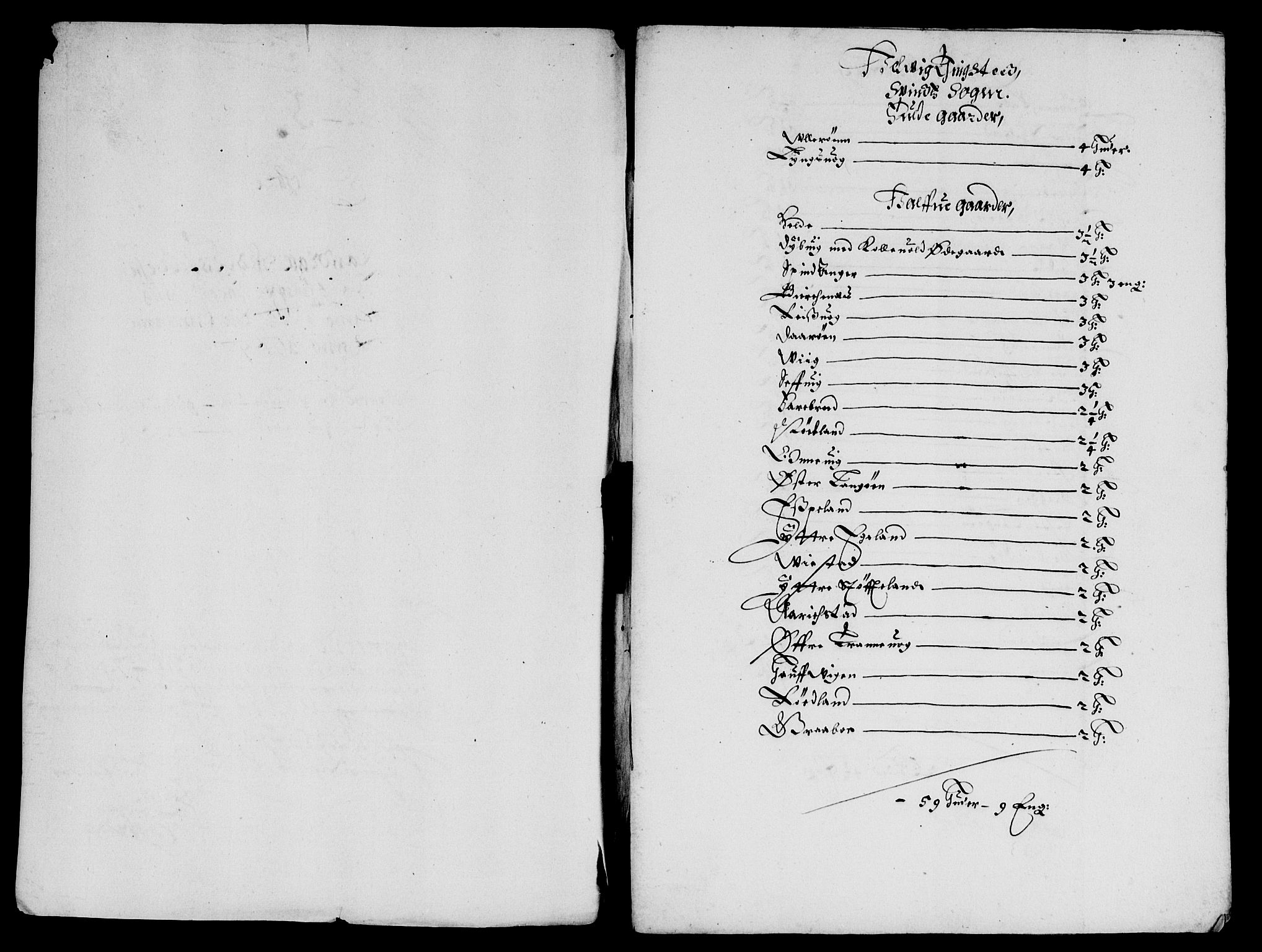 Rentekammeret inntil 1814, Reviderte regnskaper, Lensregnskaper, RA/EA-5023/R/Rb/Rbr/L0021: Lista len, 1655-1659