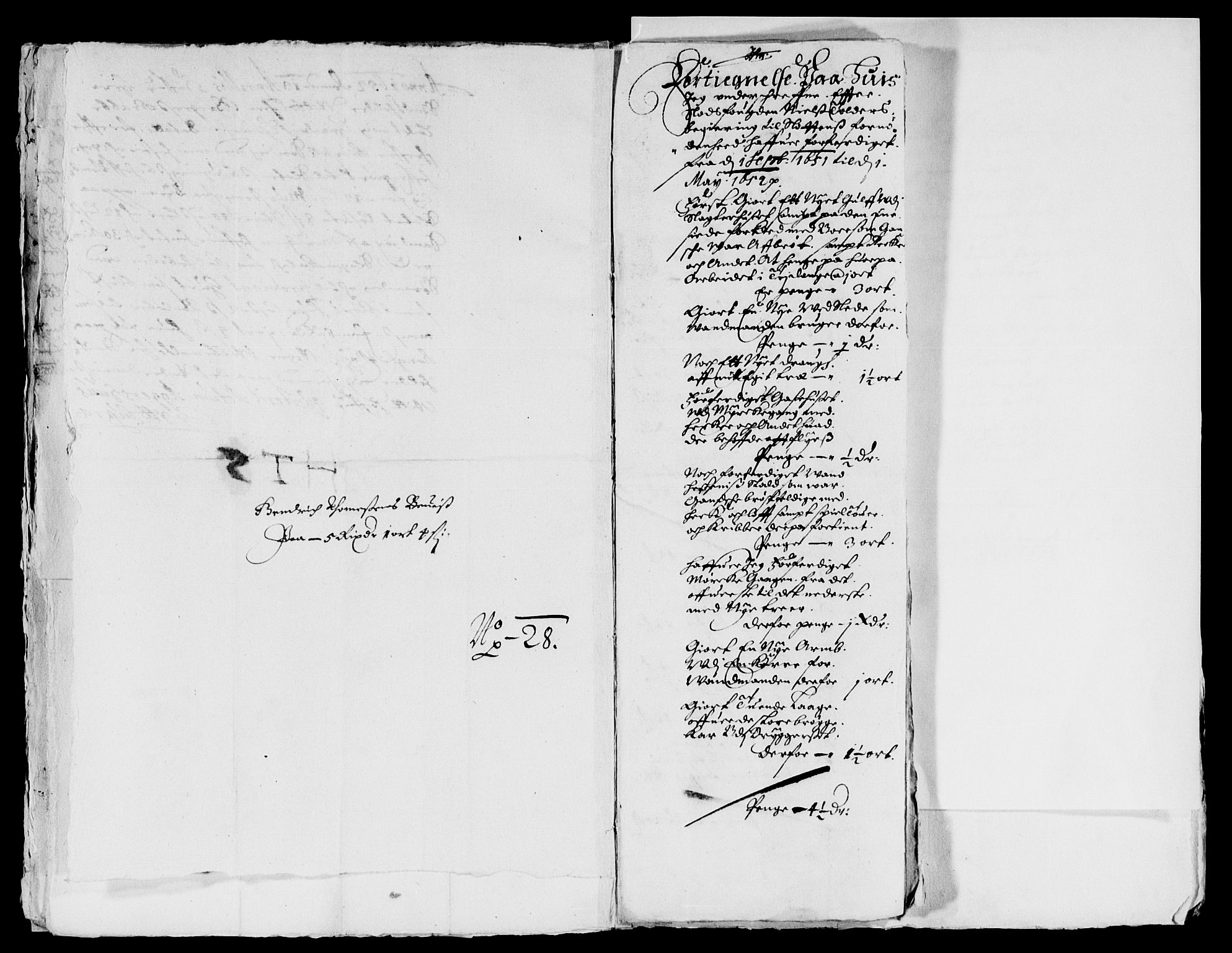Rentekammeret inntil 1814, Reviderte regnskaper, Lensregnskaper, AV/RA-EA-5023/R/Rb/Rba/L0206: Akershus len, 1651-1652