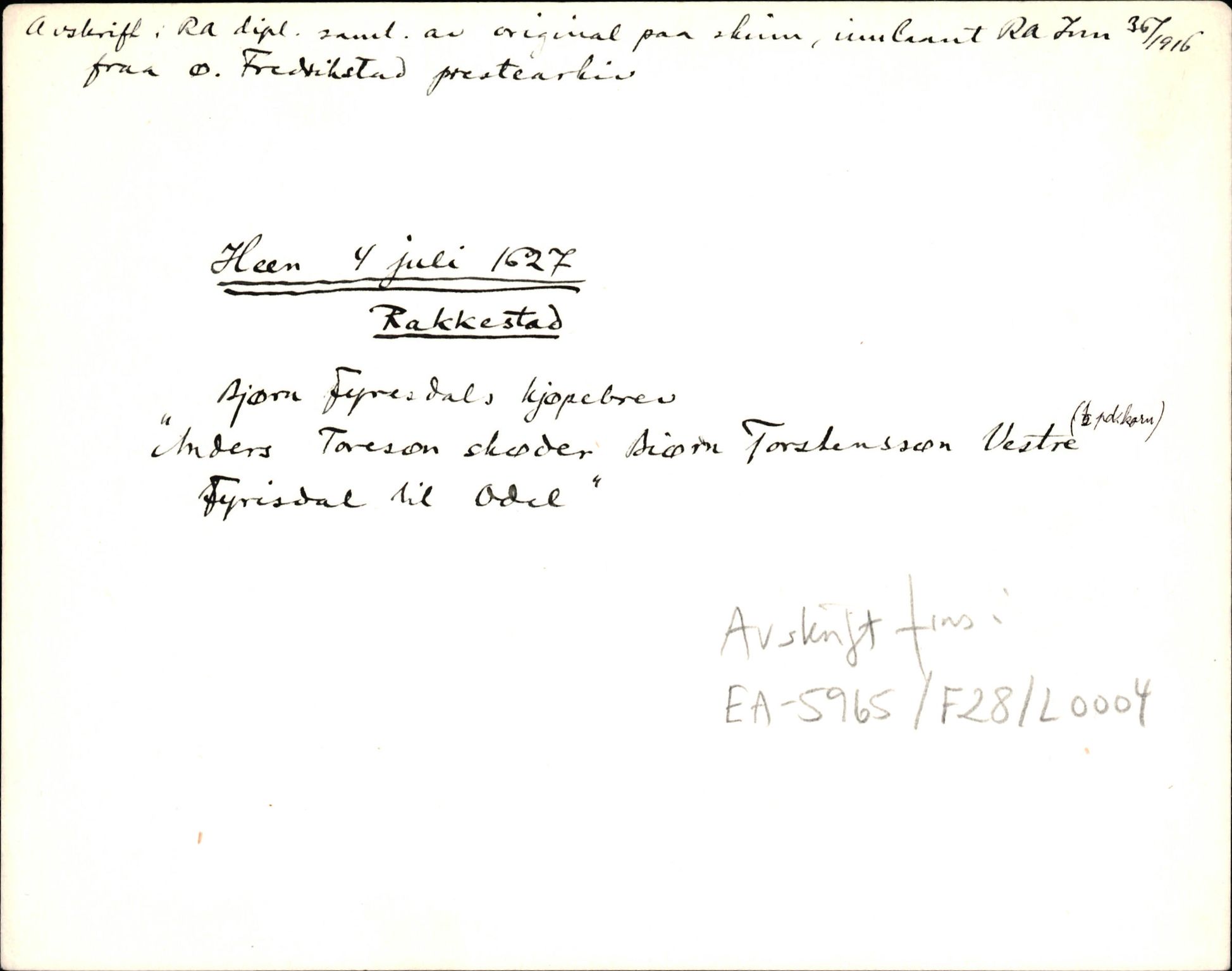 Riksarkivets diplomsamling, AV/RA-EA-5965/F35/F35d/L0003: Innlånte diplomer, seddelregister, 1621-1642, s. 177