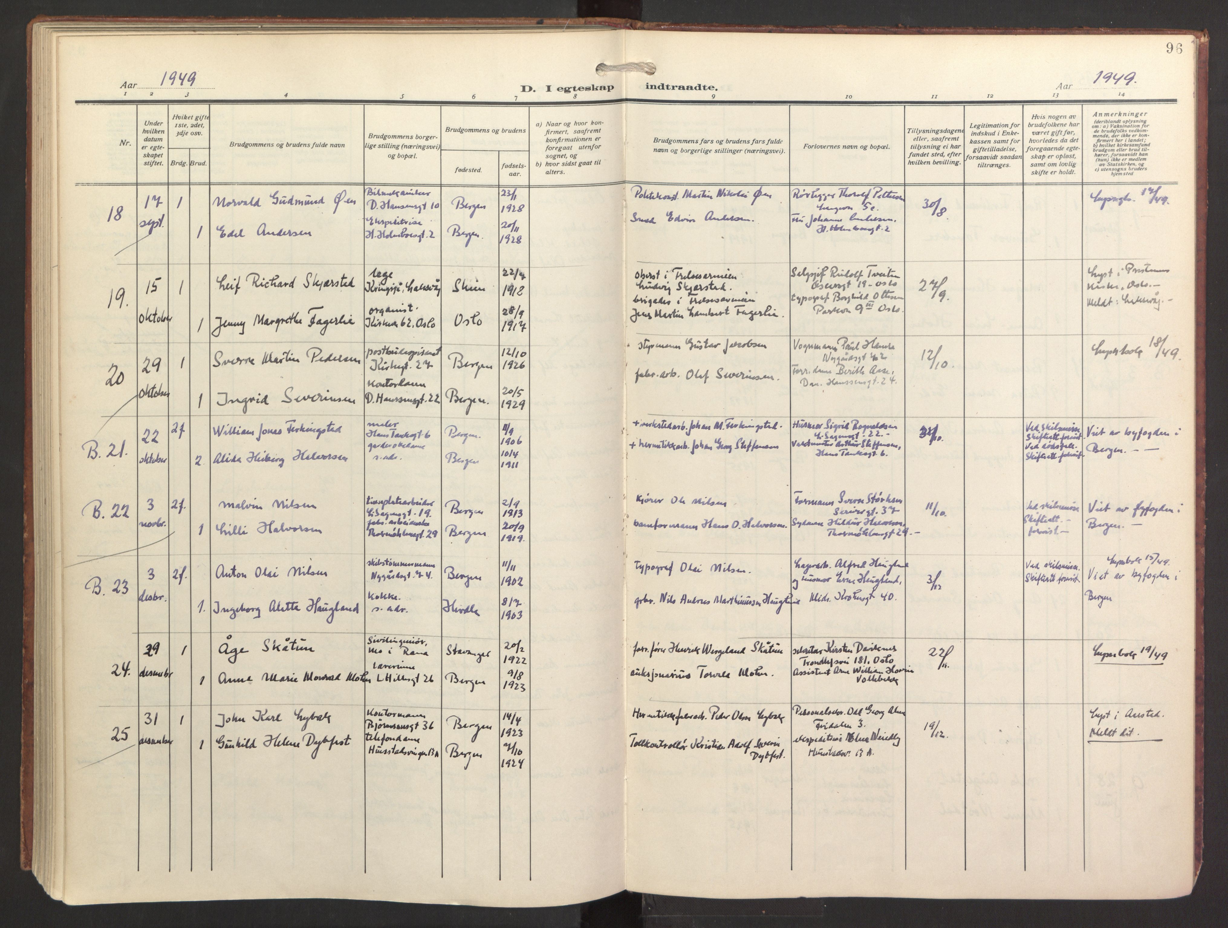 St. Jacob sokneprestembete, AV/SAB-A-78001/H/Haa/L0005: Ministerialbok nr. C 1, 1917-1951, s. 96