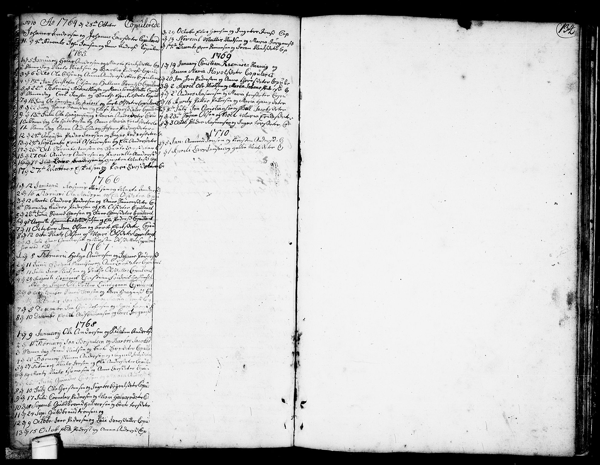 Idd prestekontor Kirkebøker, SAO/A-10911/F/Fa/L0001: Ministerialbok nr. I 1, 1720-1769, s. 134