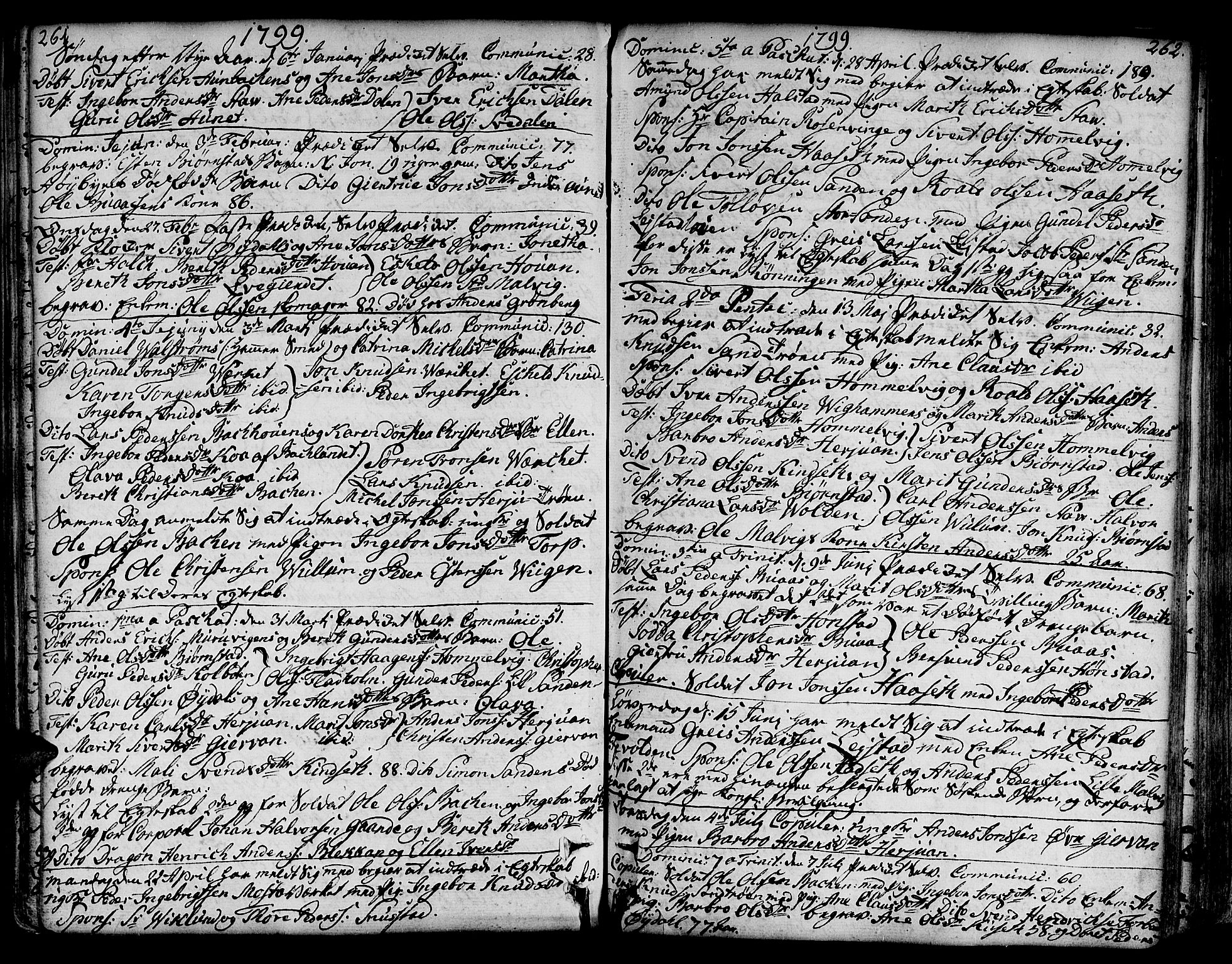 Ministerialprotokoller, klokkerbøker og fødselsregistre - Sør-Trøndelag, AV/SAT-A-1456/606/L0281: Ministerialbok nr. 606A02 /2, 1781-1817, s. 261-262