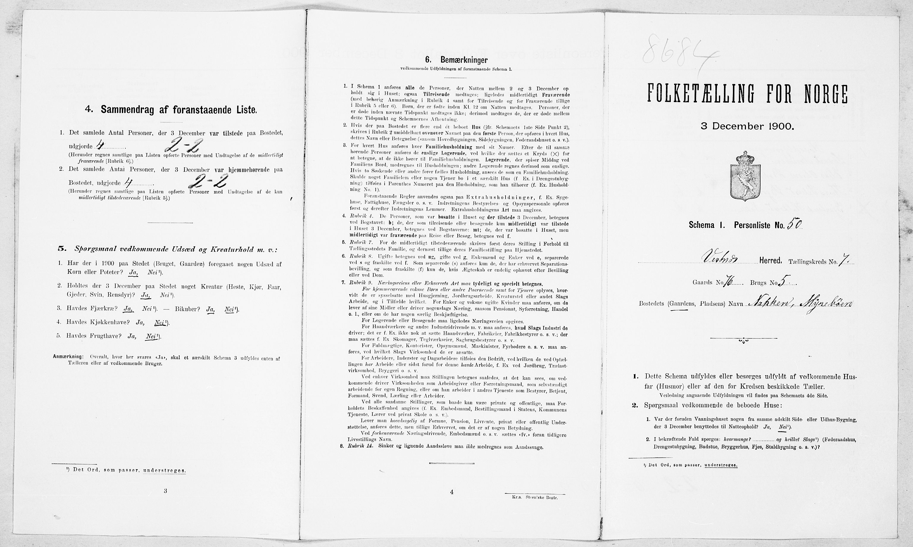 SAT, Folketelling 1900 for 1535 Vestnes herred, 1900, s. 773