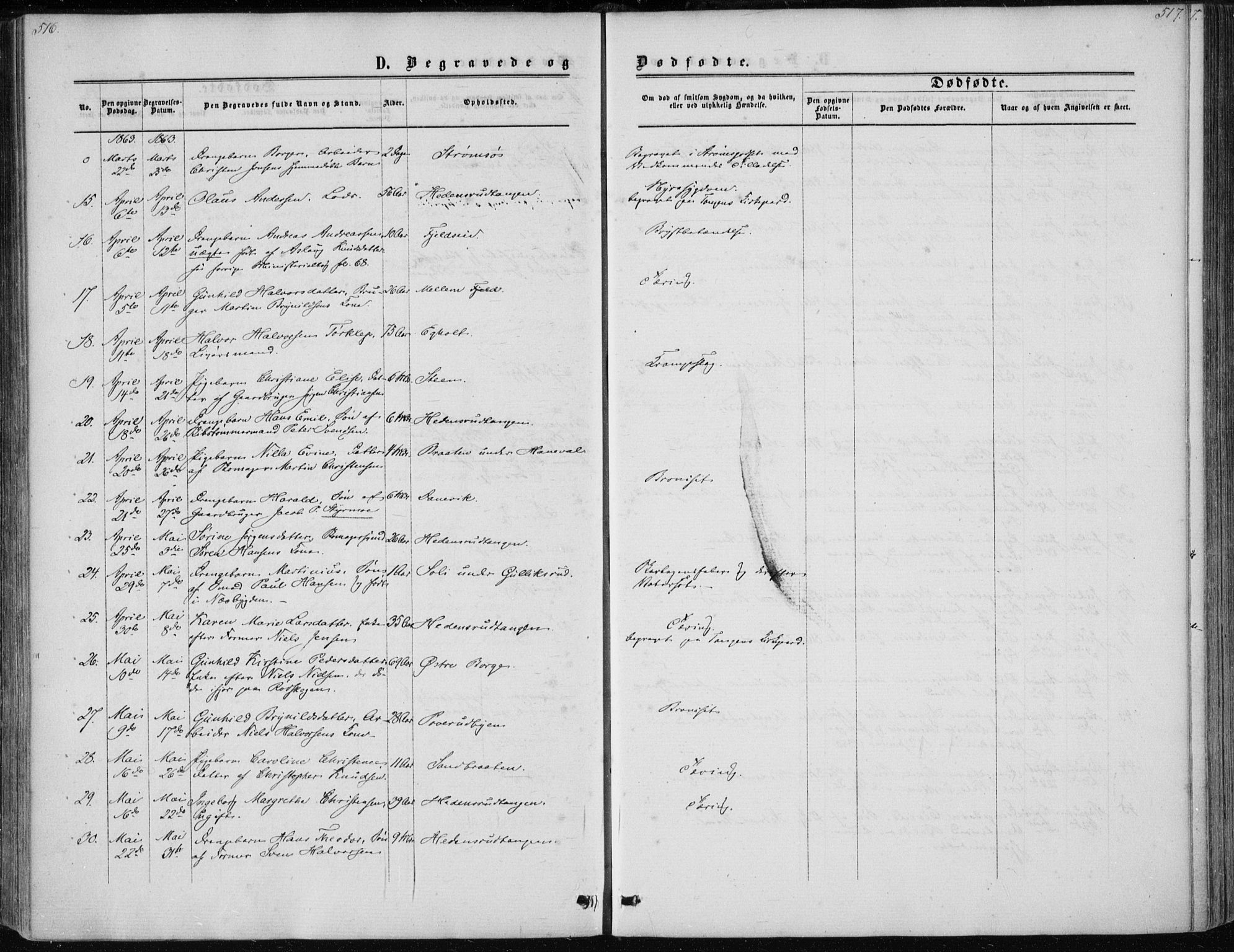 Skoger kirkebøker, AV/SAKO-A-59/F/Fa/L0004: Ministerialbok nr. I 4, 1862-1872, s. 516-517