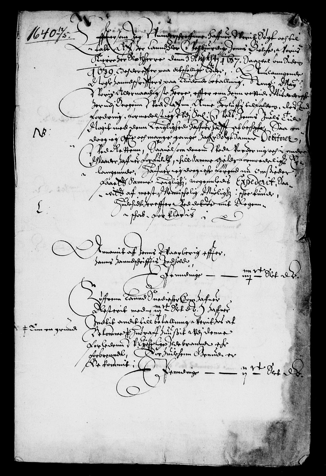 Rentekammeret inntil 1814, Reviderte regnskaper, Lensregnskaper, RA/EA-5023/R/Rb/Rbt/L0084: Bergenhus len, 1638-1640