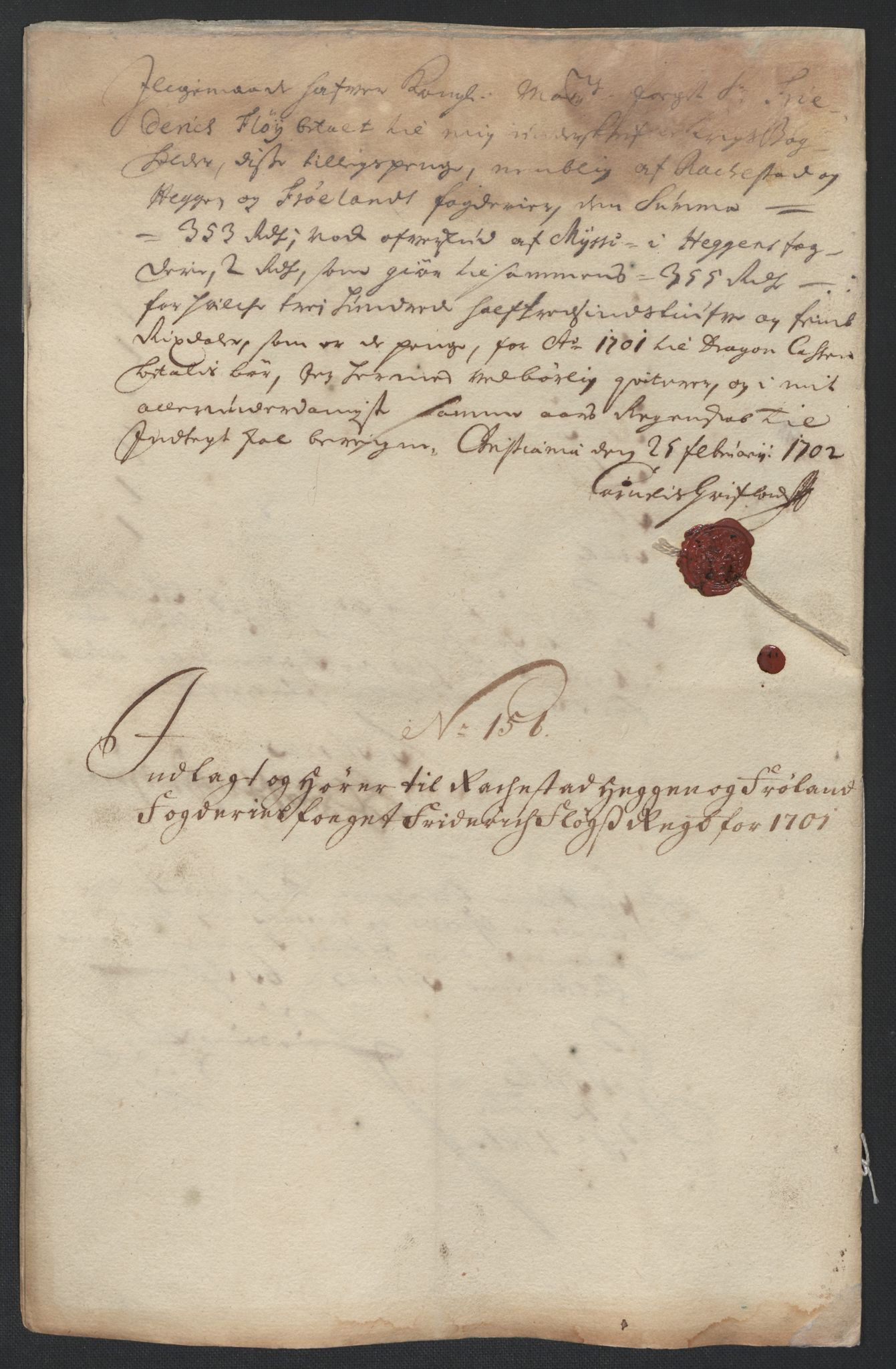 Rentekammeret inntil 1814, Reviderte regnskaper, Fogderegnskap, AV/RA-EA-4092/R07/L0293: Fogderegnskap Rakkestad, Heggen og Frøland, 1701, s. 60