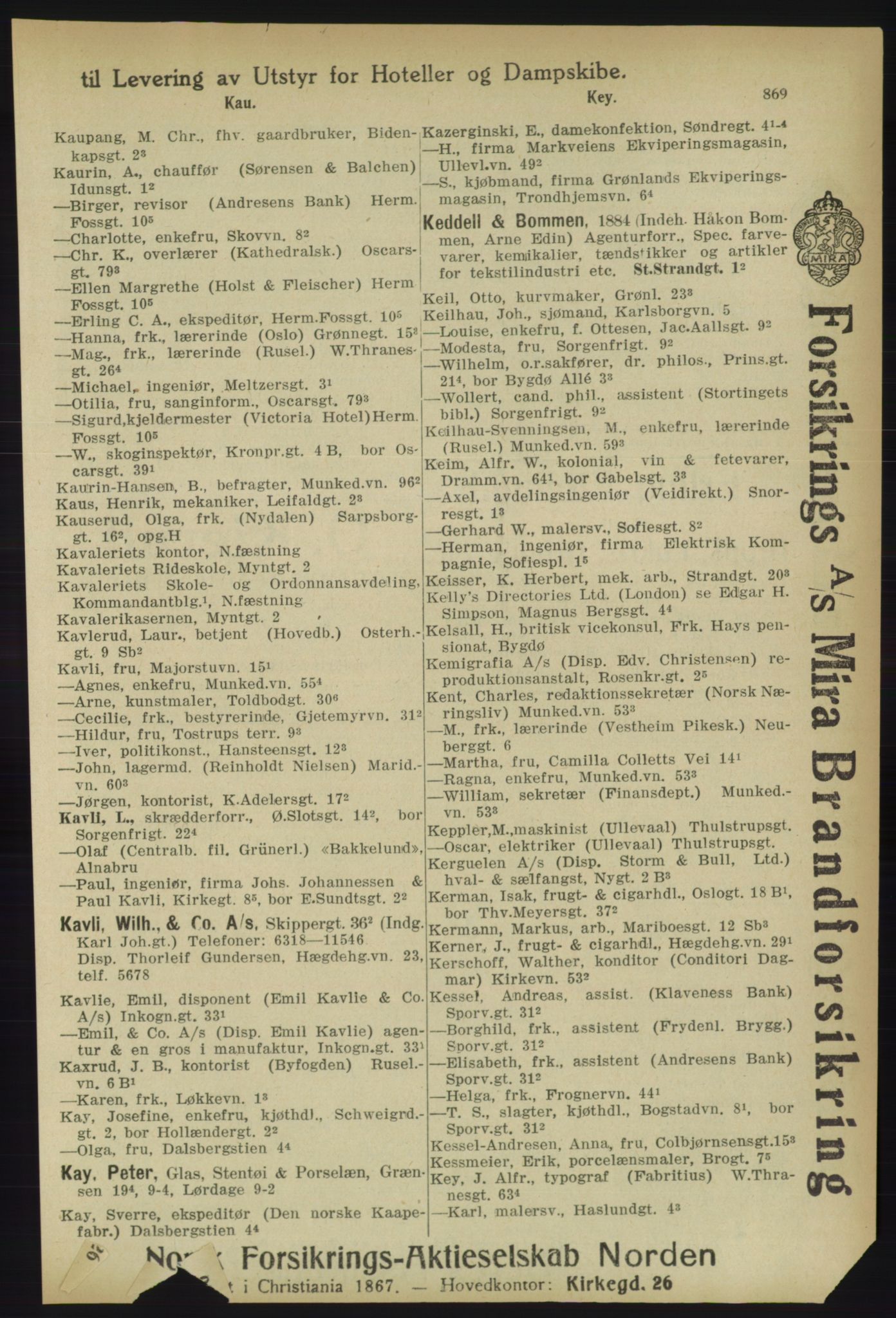 Kristiania/Oslo adressebok, PUBL/-, 1918, s. 894