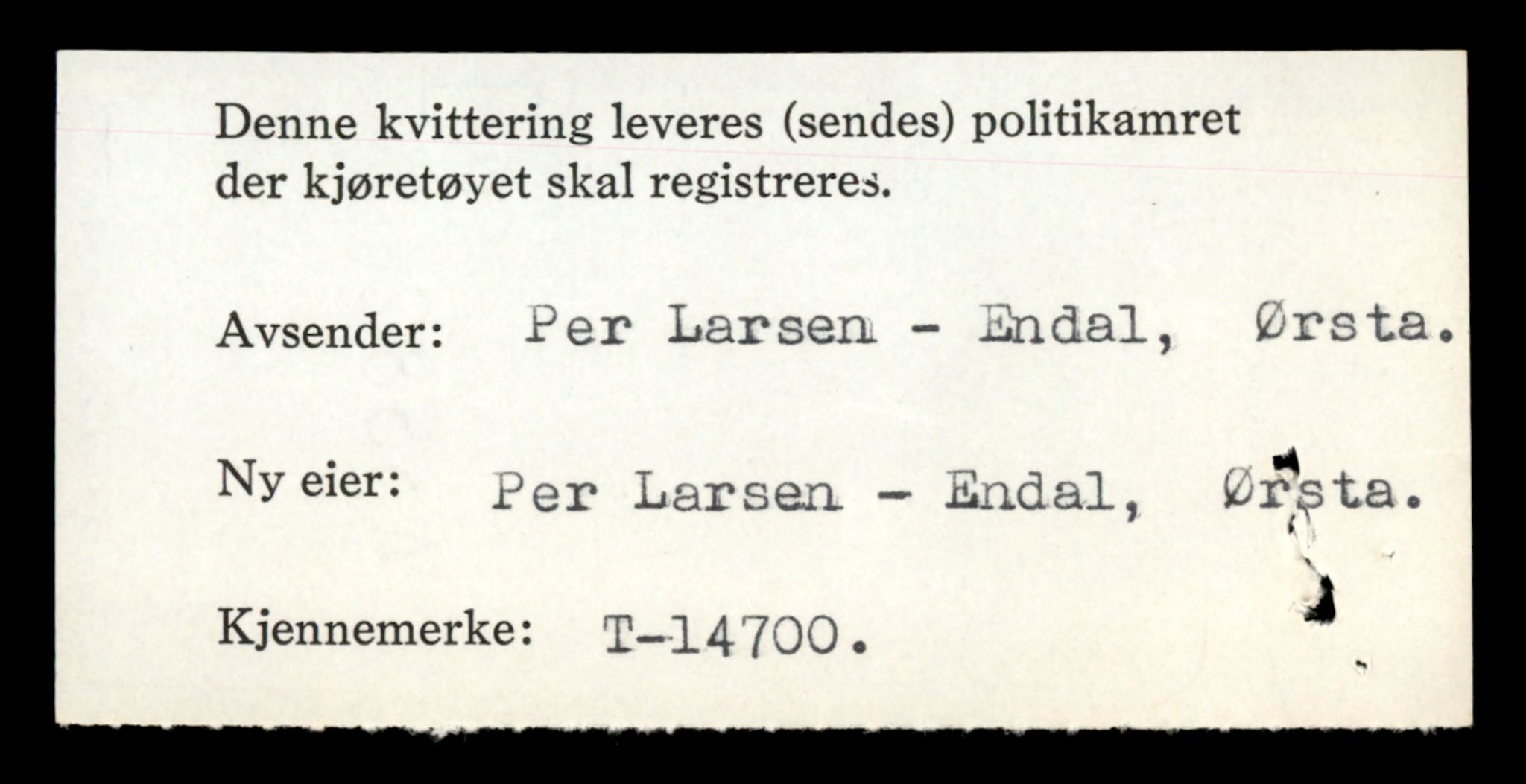 Møre og Romsdal vegkontor - Ålesund trafikkstasjon, AV/SAT-A-4099/F/Fe/L0047: Registreringskort for kjøretøy T 14580 - T 14720, 1927-1998, s. 2824