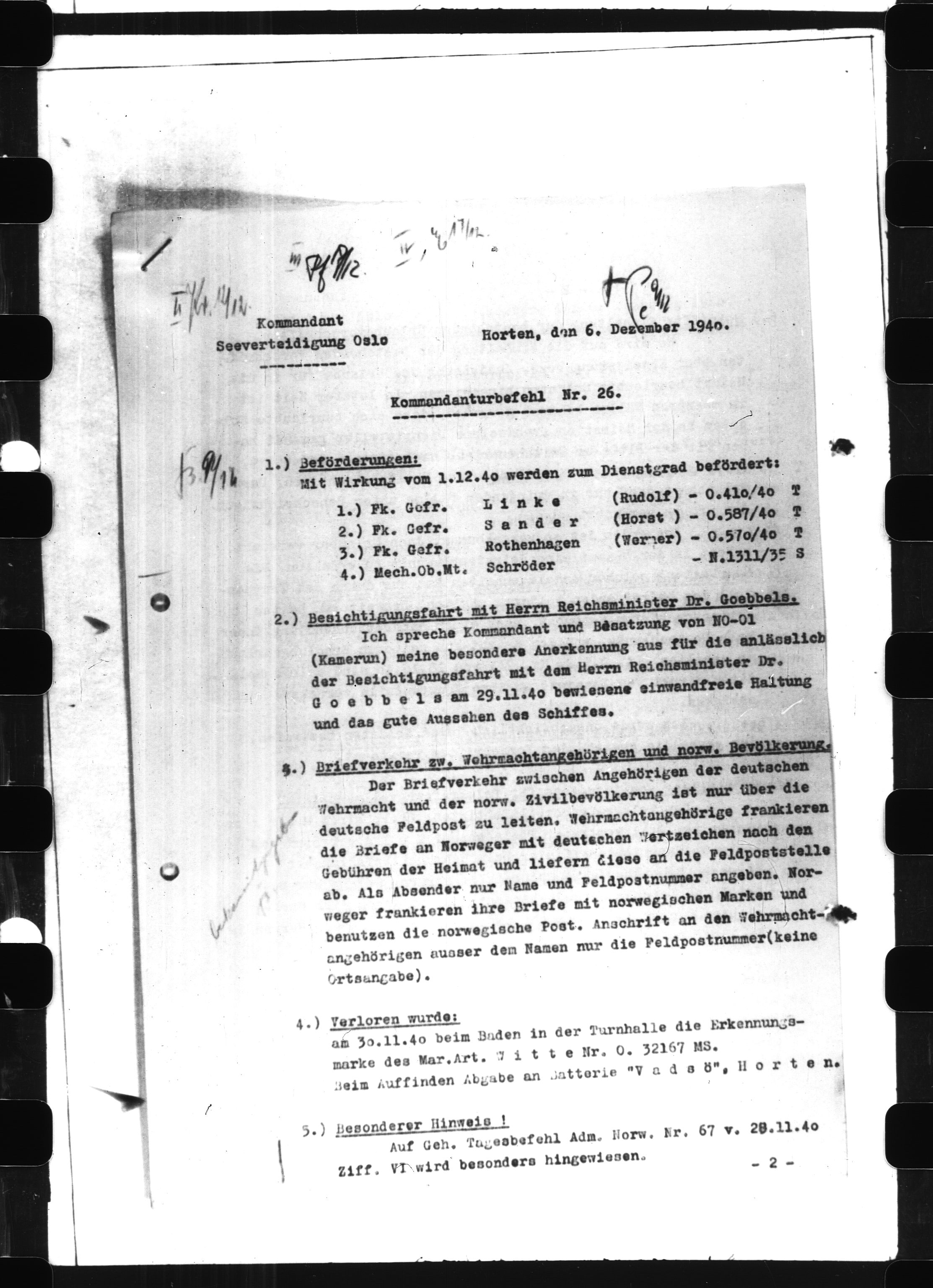 Documents Section, AV/RA-RAFA-2200/V/L0063: Film med LMDC Serial Numbers, 1940-1945, s. 11