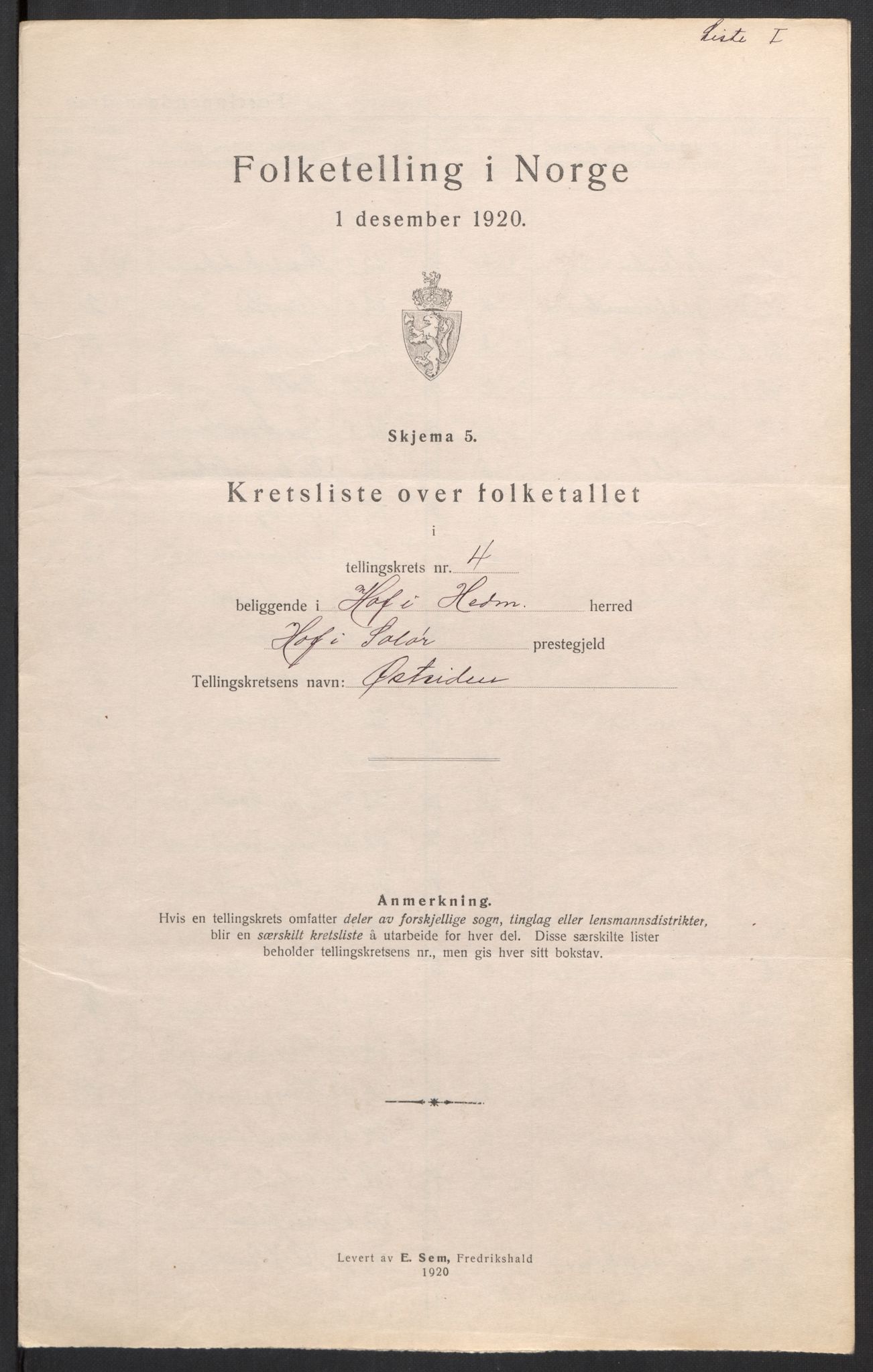 SAH, Folketelling 1920 for 0424 Hof herred, 1920, s. 24