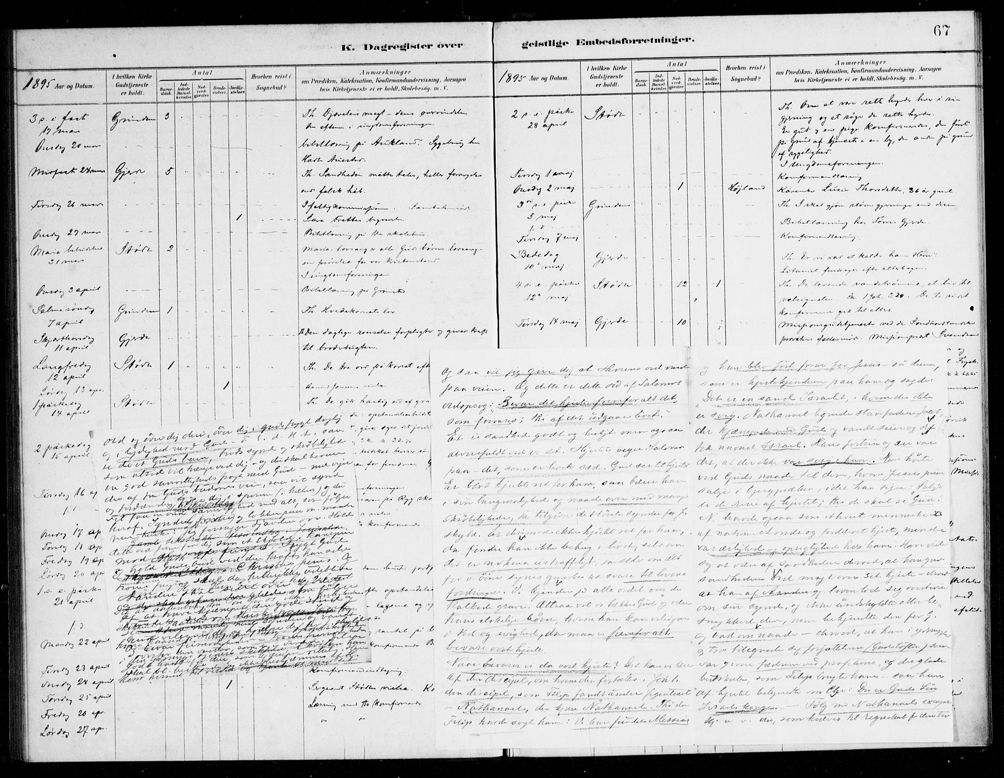 Etne sokneprestembete, AV/SAB-A-75001/H/Haa: Ministerialbok nr. E 1, 1879-1905, s. 67