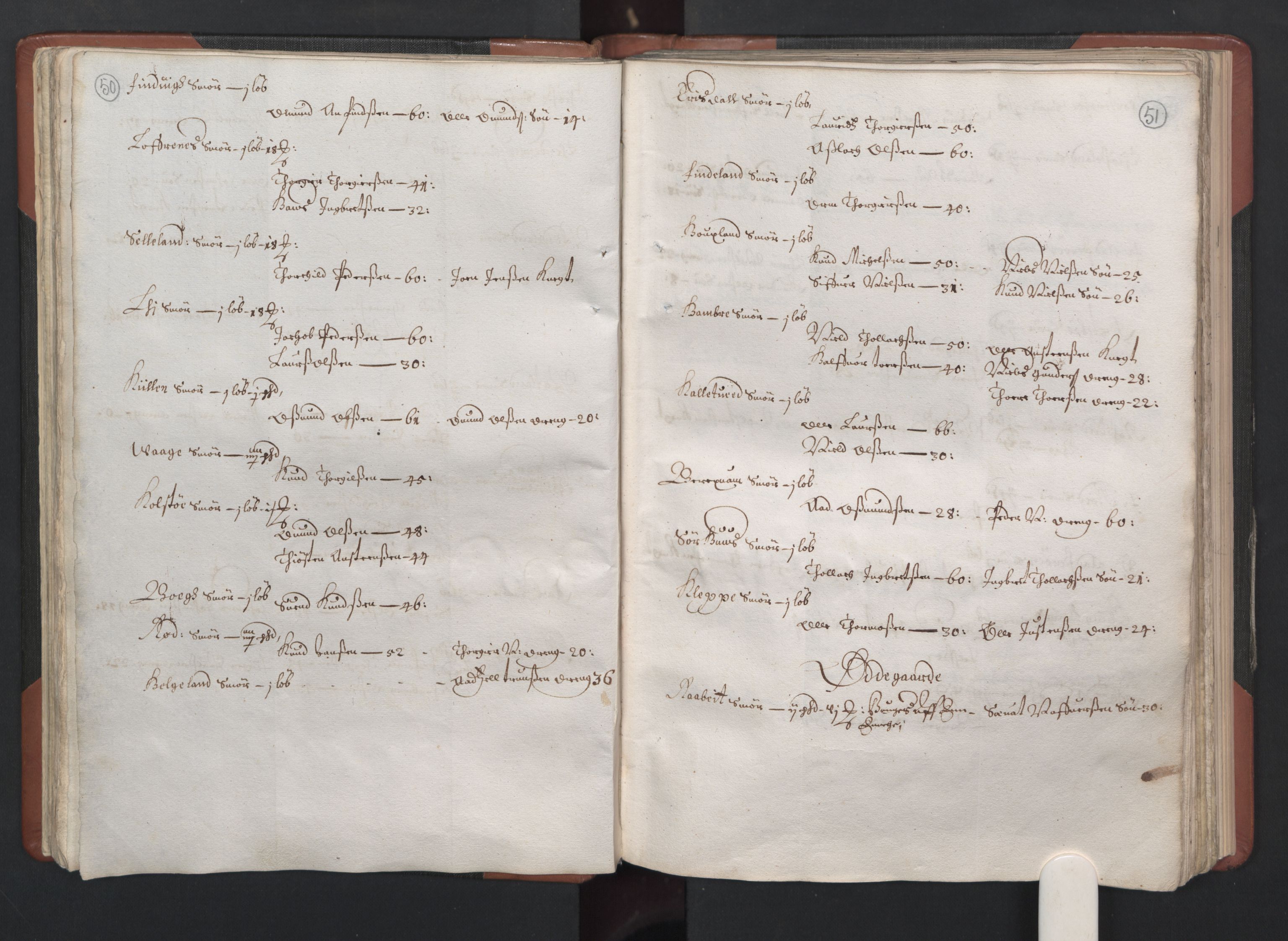 RA, Fogdenes og sorenskrivernes manntall 1664-1666, nr. 12: Ryfylke fogderi, 1664, s. 50-51