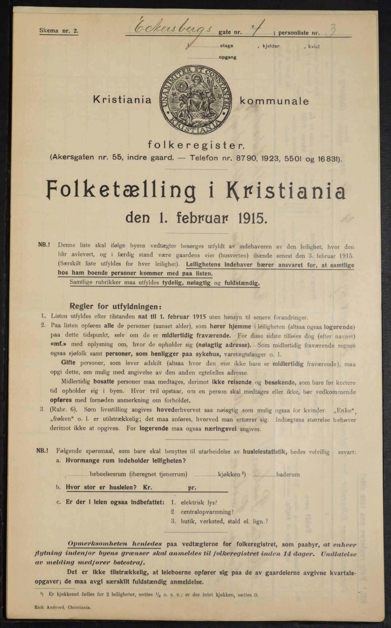 OBA, Kommunal folketelling 1.2.1915 for Kristiania, 1915, s. 17715