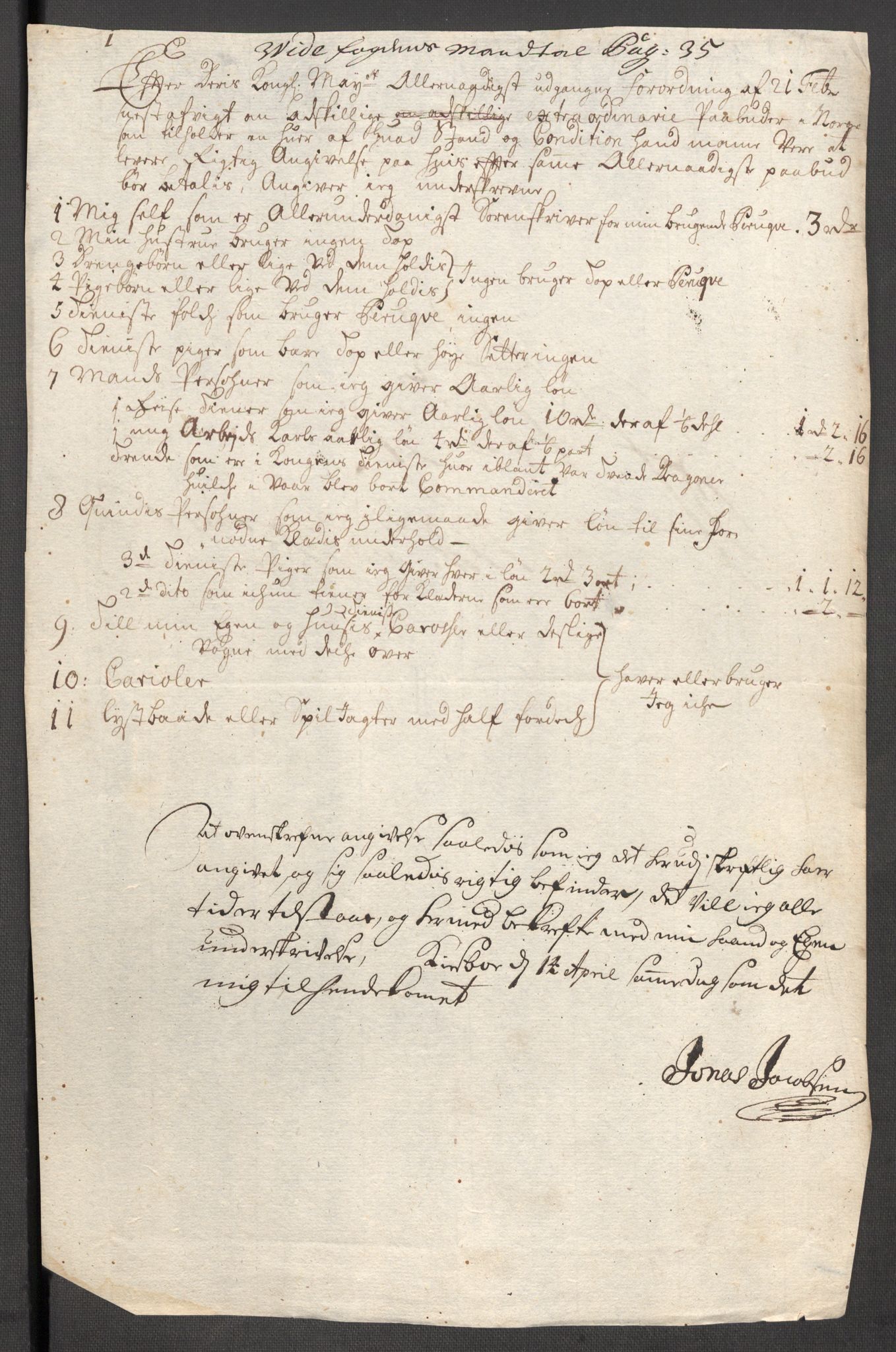 Rentekammeret inntil 1814, Reviderte regnskaper, Fogderegnskap, RA/EA-4092/R63/L4319: Fogderegnskap Inderøy, 1711, s. 299