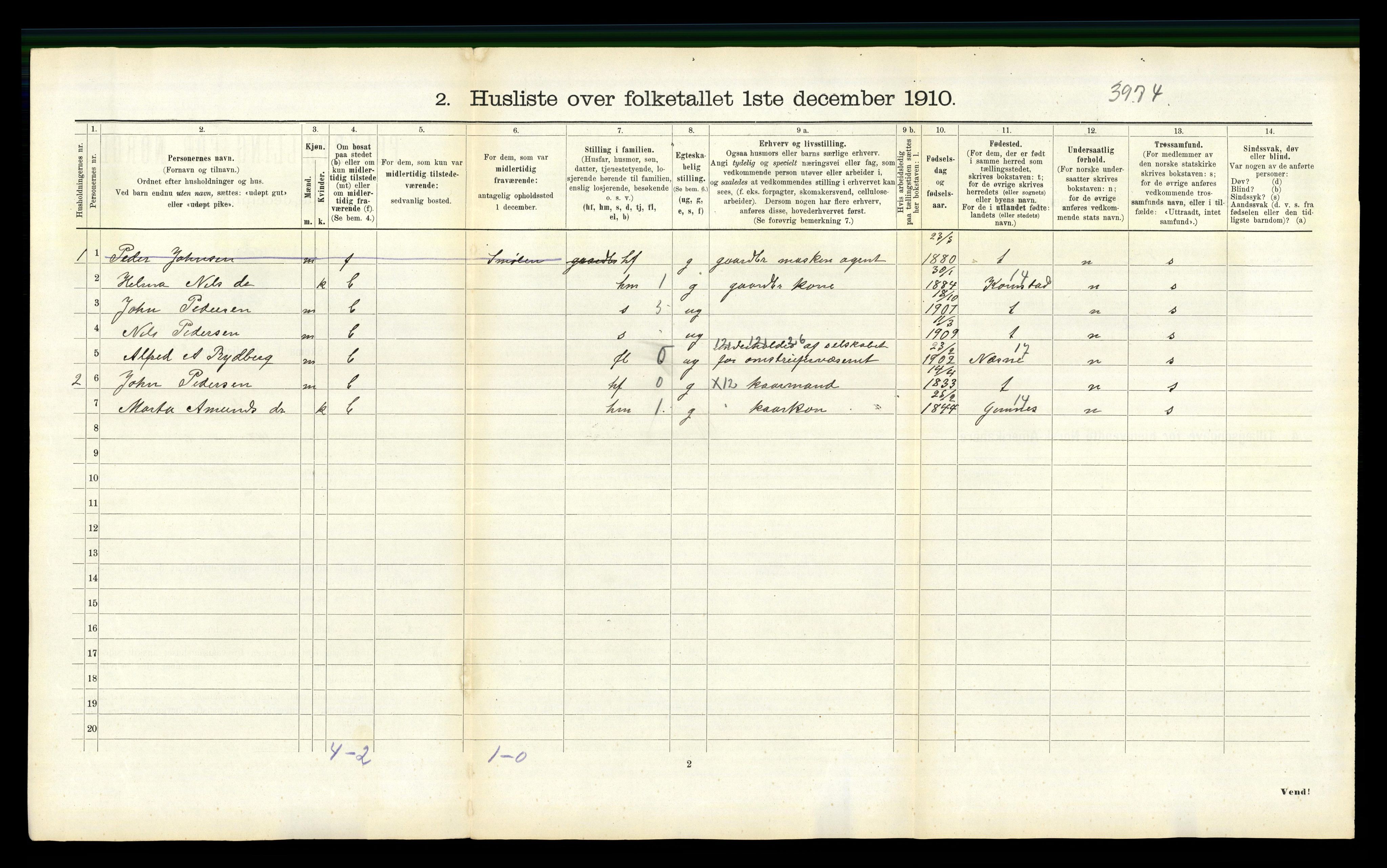 RA, Folketelling 1910 for 1551 Eide herred, 1910, s. 90