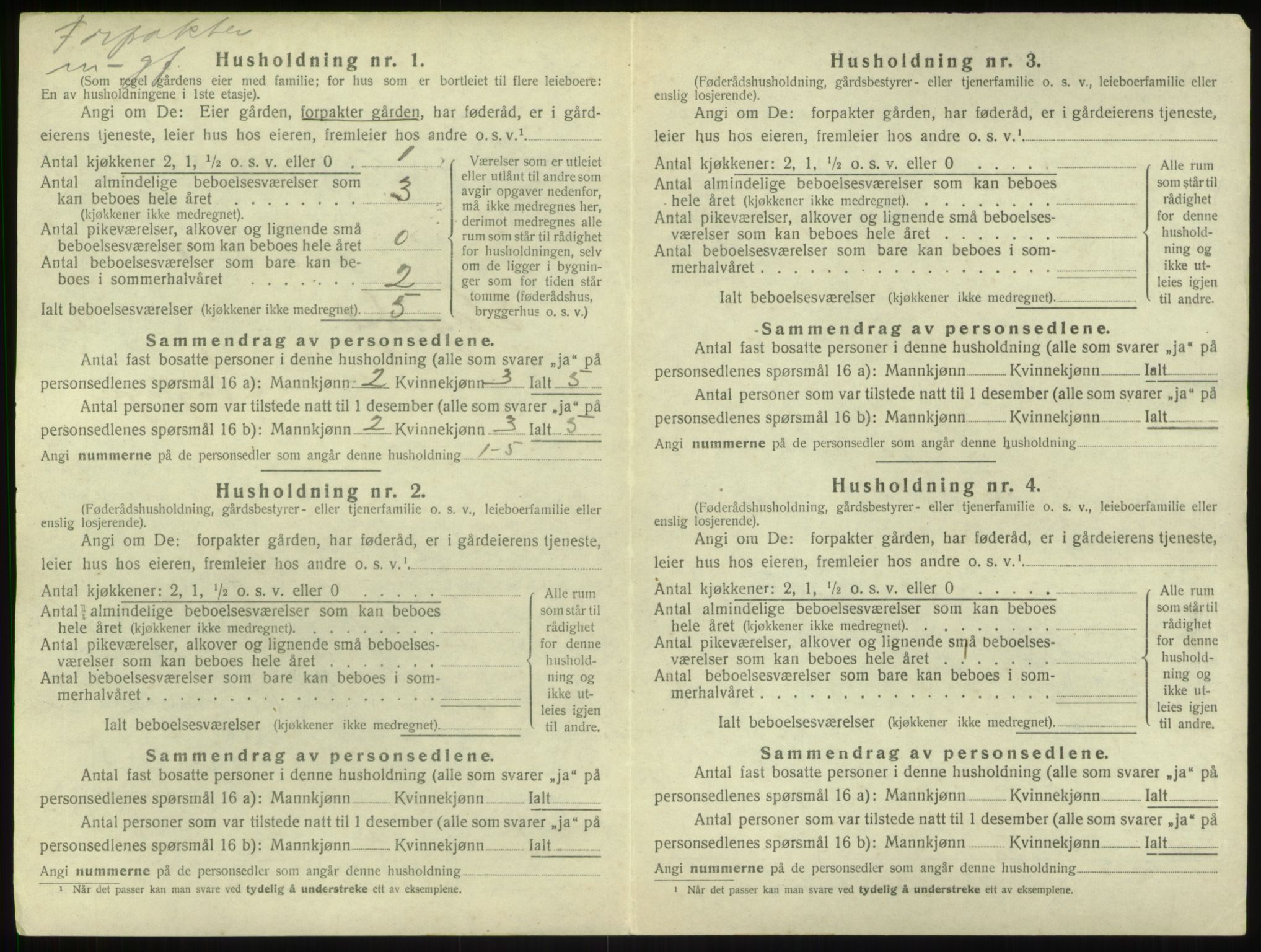 SAB, Folketelling 1920 for 1420 Sogndal herred, 1920, s. 137