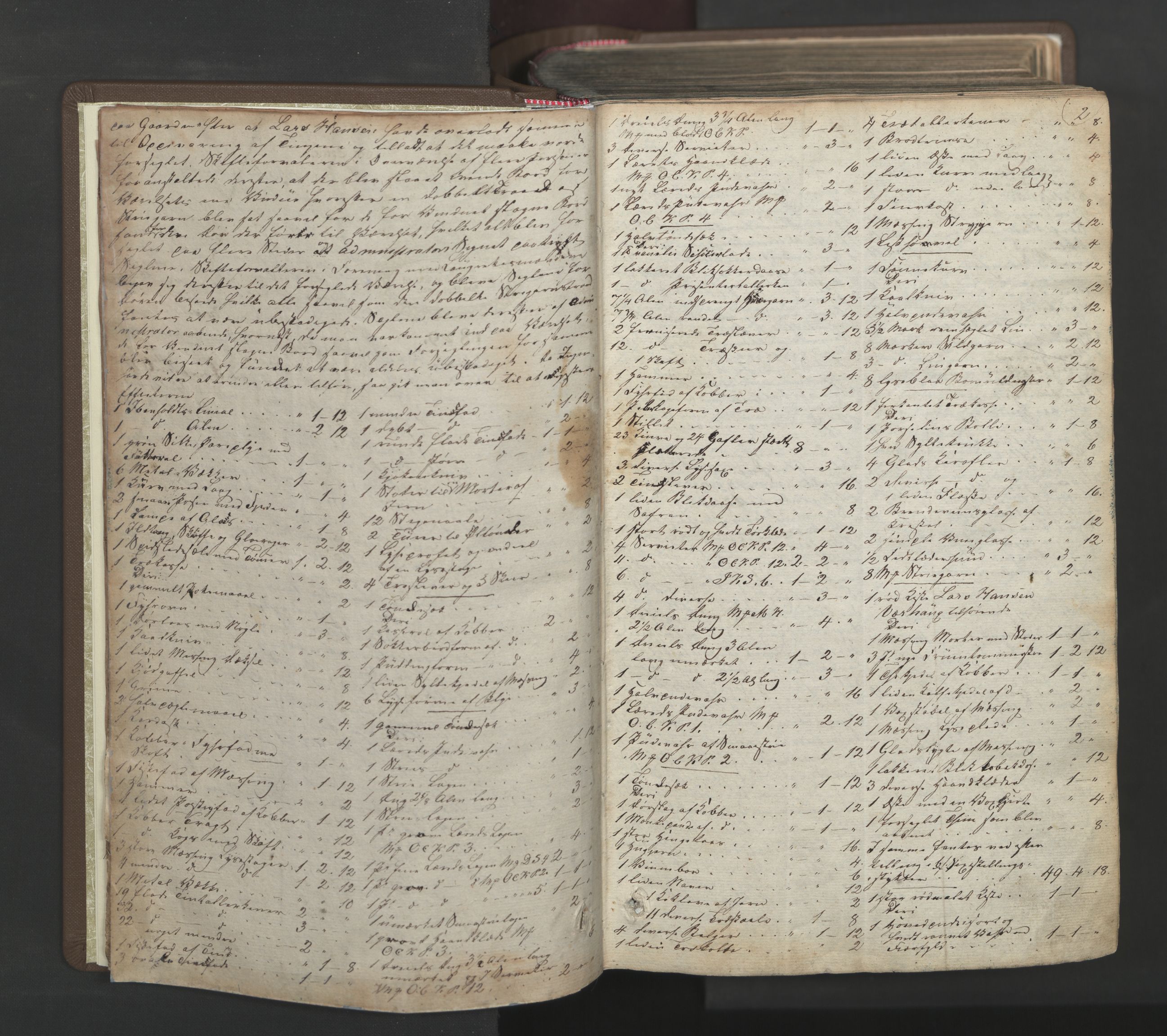 Nedre Romerike sorenskriveri, AV/SAO-A-10469/H/He/Hea/L0001: Skifteregistreringsprotokoll, 1829-1845, s. 1b-2a