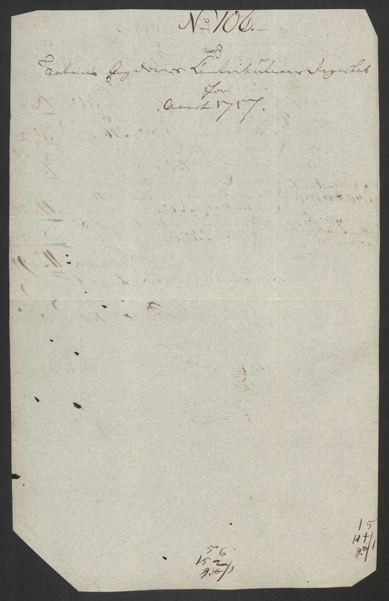 Rentekammeret inntil 1814, Reviderte regnskaper, Fogderegnskap, RA/EA-4092/R19/L1374: Fogderegnskap Toten, Hadeland og Vardal, 1787, s. 307