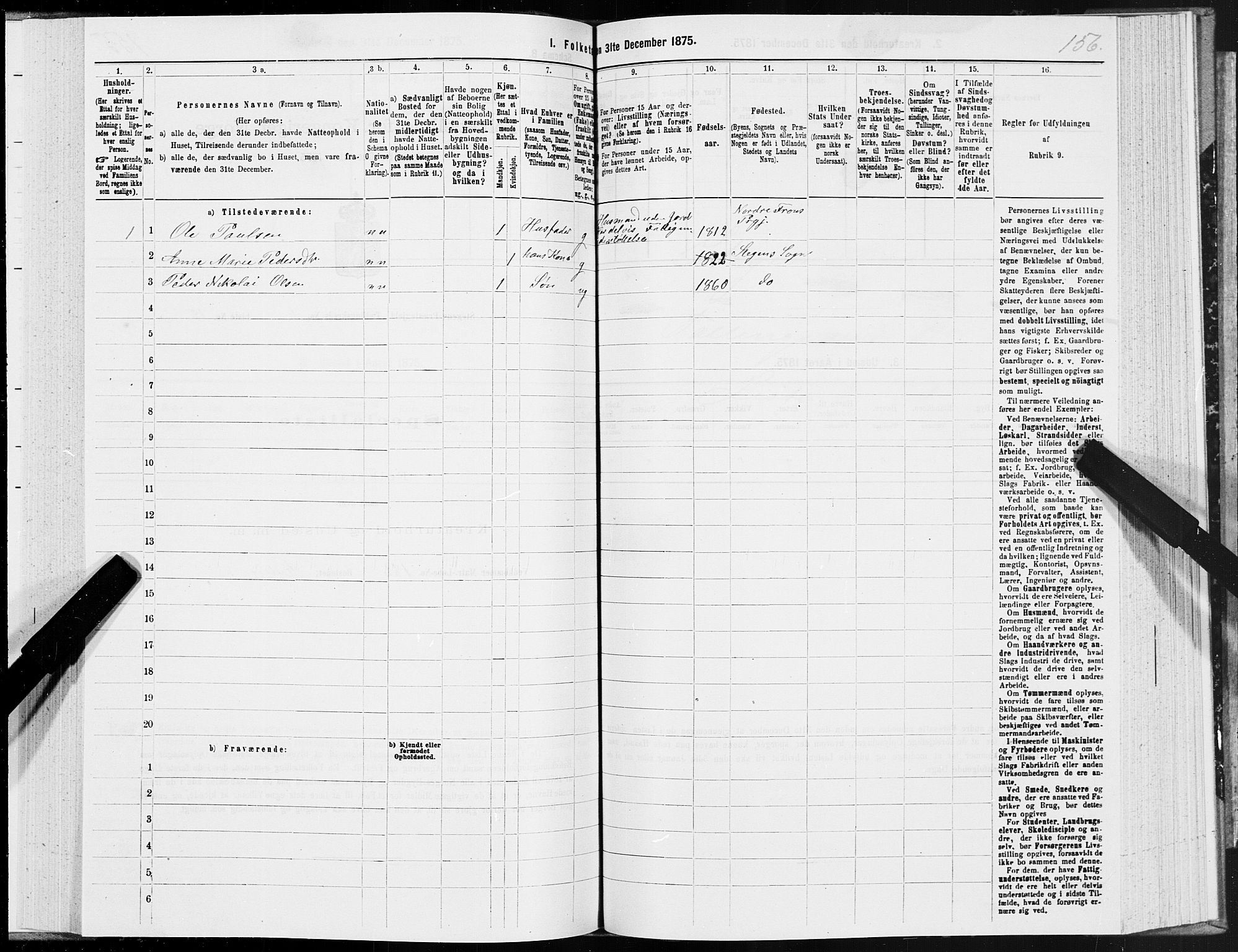 SAT, Folketelling 1875 for 1848P Steigen prestegjeld, 1875, s. 3156