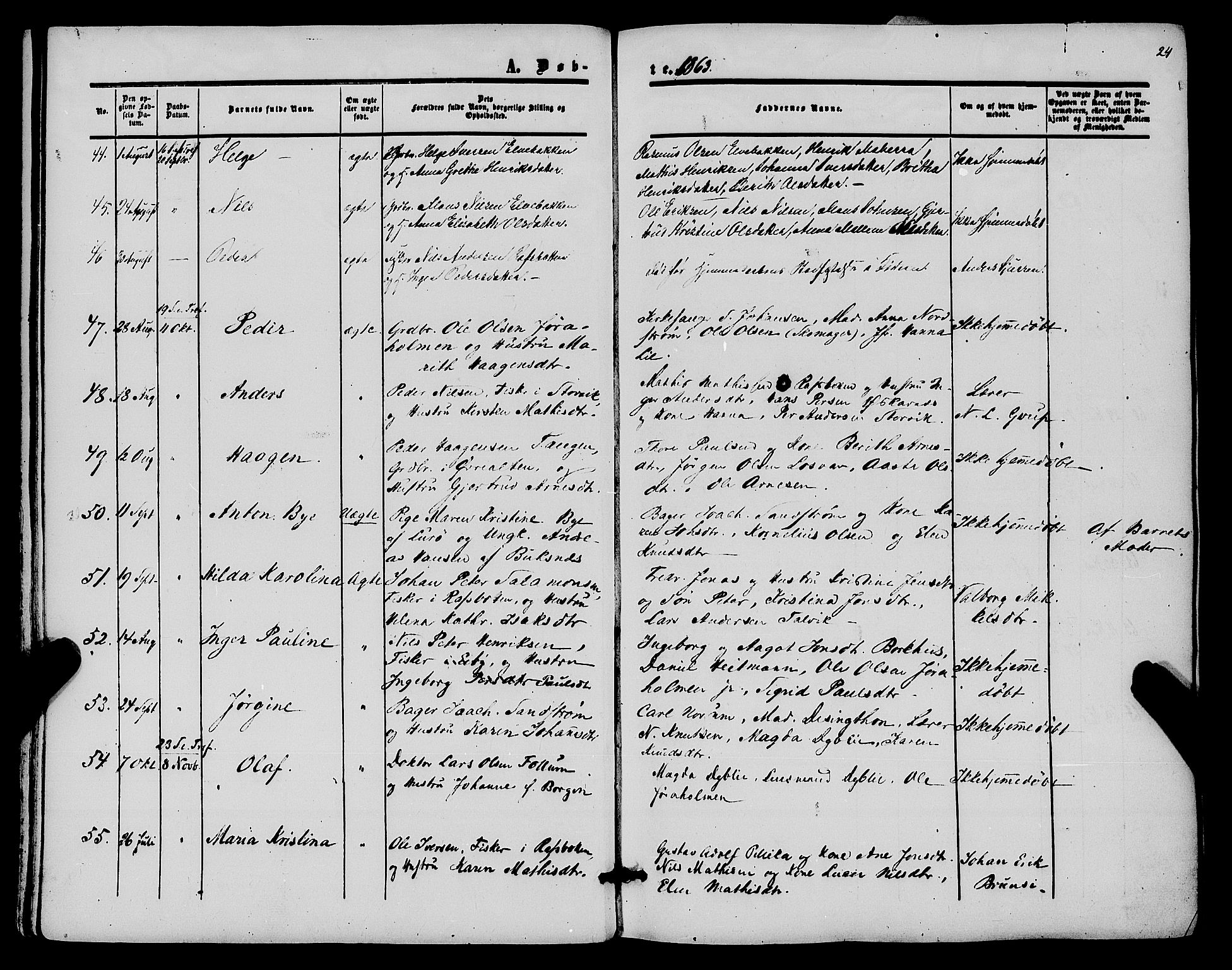 Alta sokneprestkontor, AV/SATØ-S-1338/H/Ha/L0001.kirke: Ministerialbok nr. 1, 1858-1878, s. 24