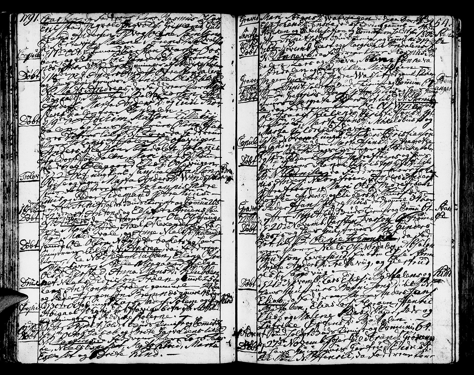 Kinn sokneprestembete, AV/SAB-A-80801/H/Haa/Haaa/L0003: Ministerialbok nr. A 3, 1785-1821, s. 54