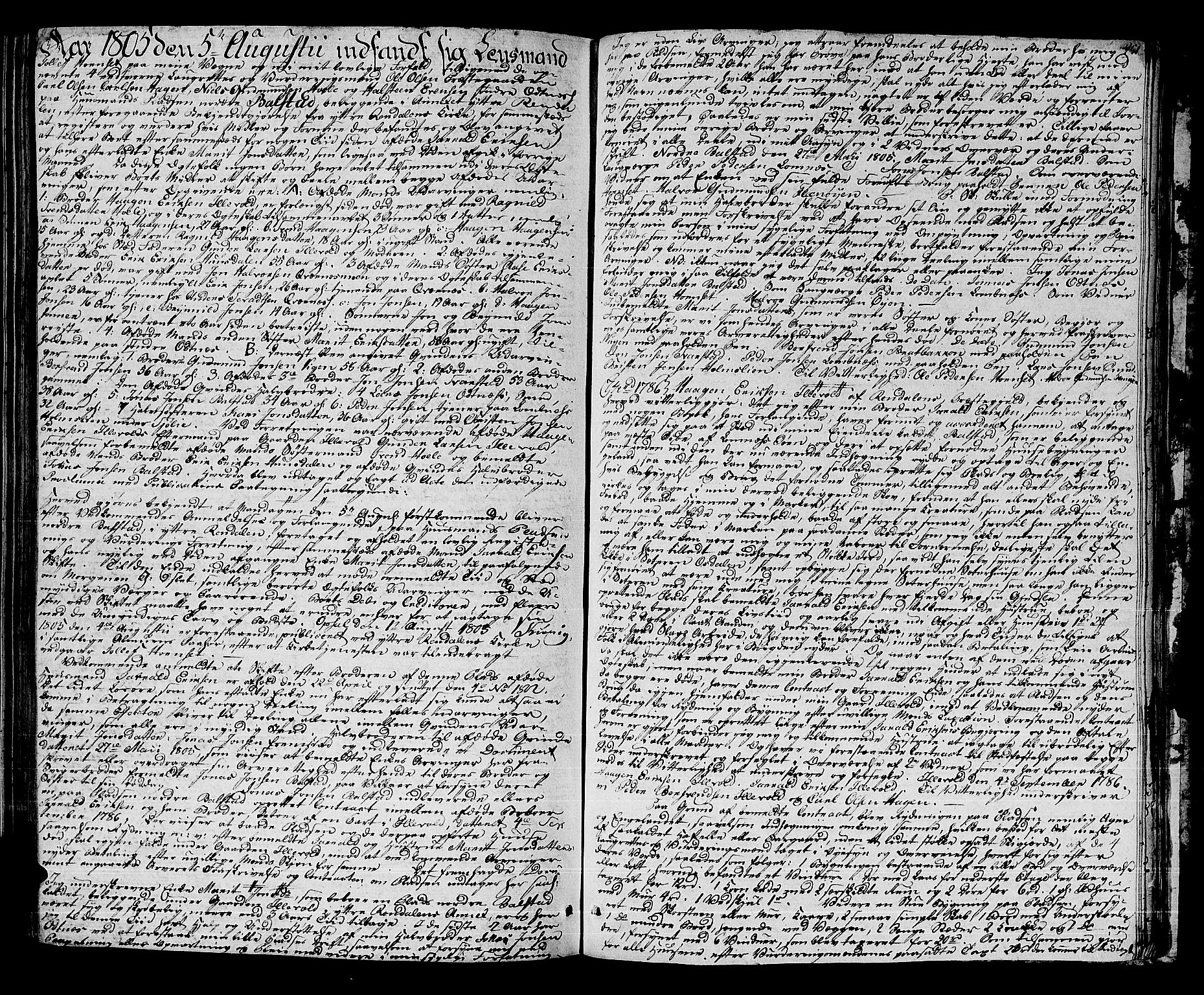 Østerdalen sorenskriveri, SAH/TING-032/J/Ja/L0009: Skifteprotokoll, 1803-1806, s. 450b-451a