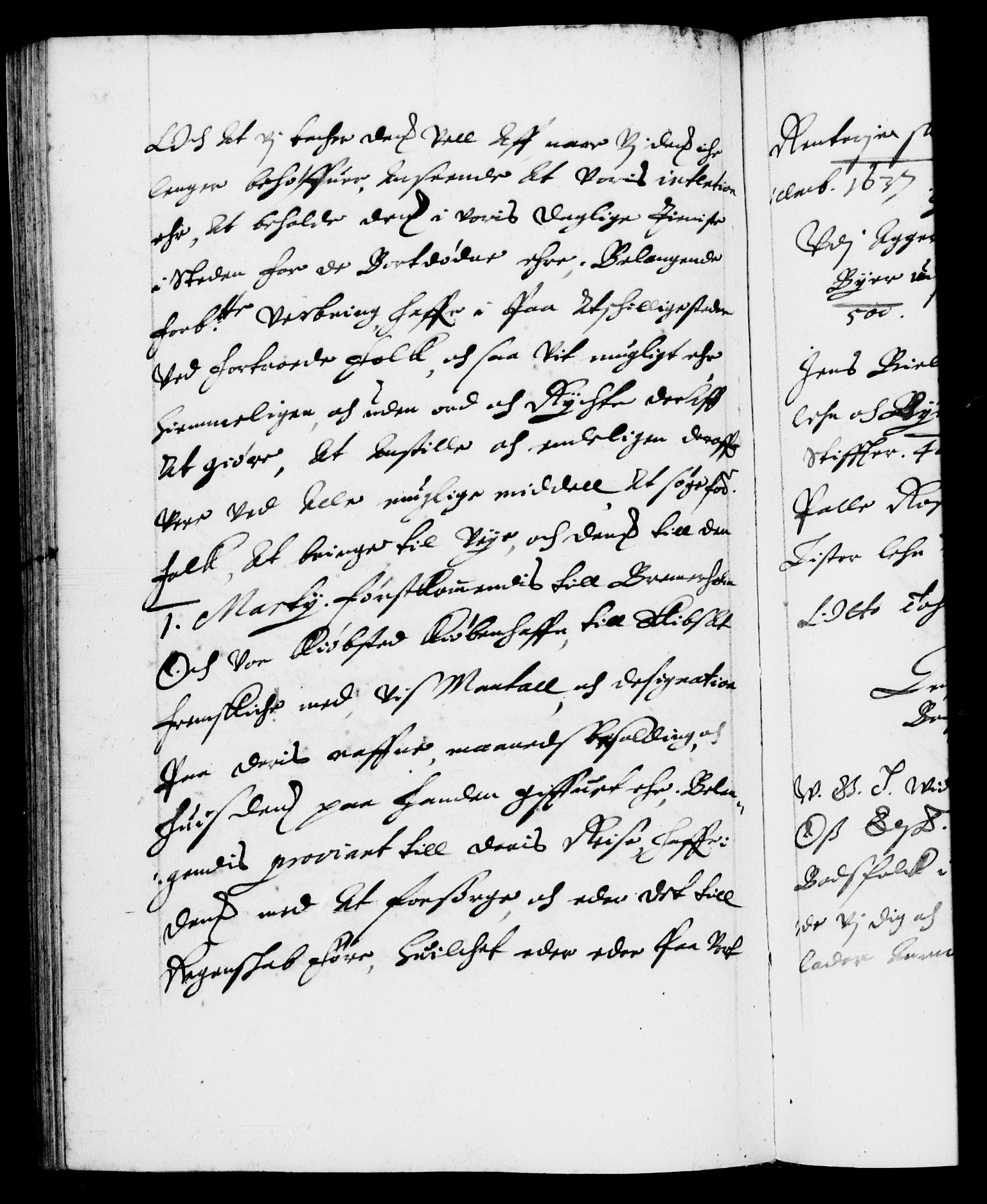 Danske Kanselli 1572-1799, AV/RA-EA-3023/F/Fc/Fca/Fcab/L0006: Norske tegnelser (mikrofilm), 1634-1639, s. 297b