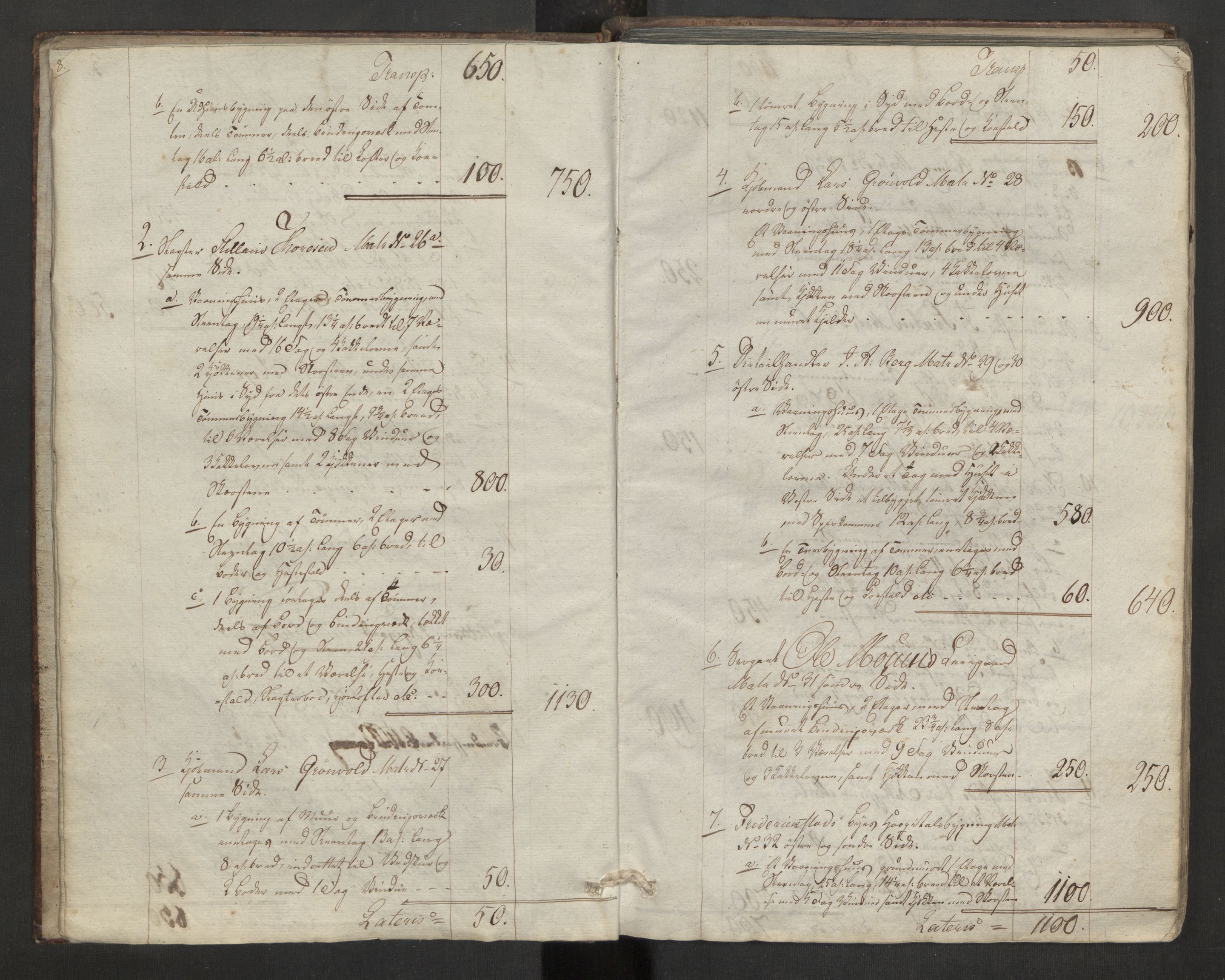 Norges brannkasse, branntakster Fredrikstad, AV/SAO-A-11354/F/Fa/L0003: Branntakstprotokoll, 1827-1837