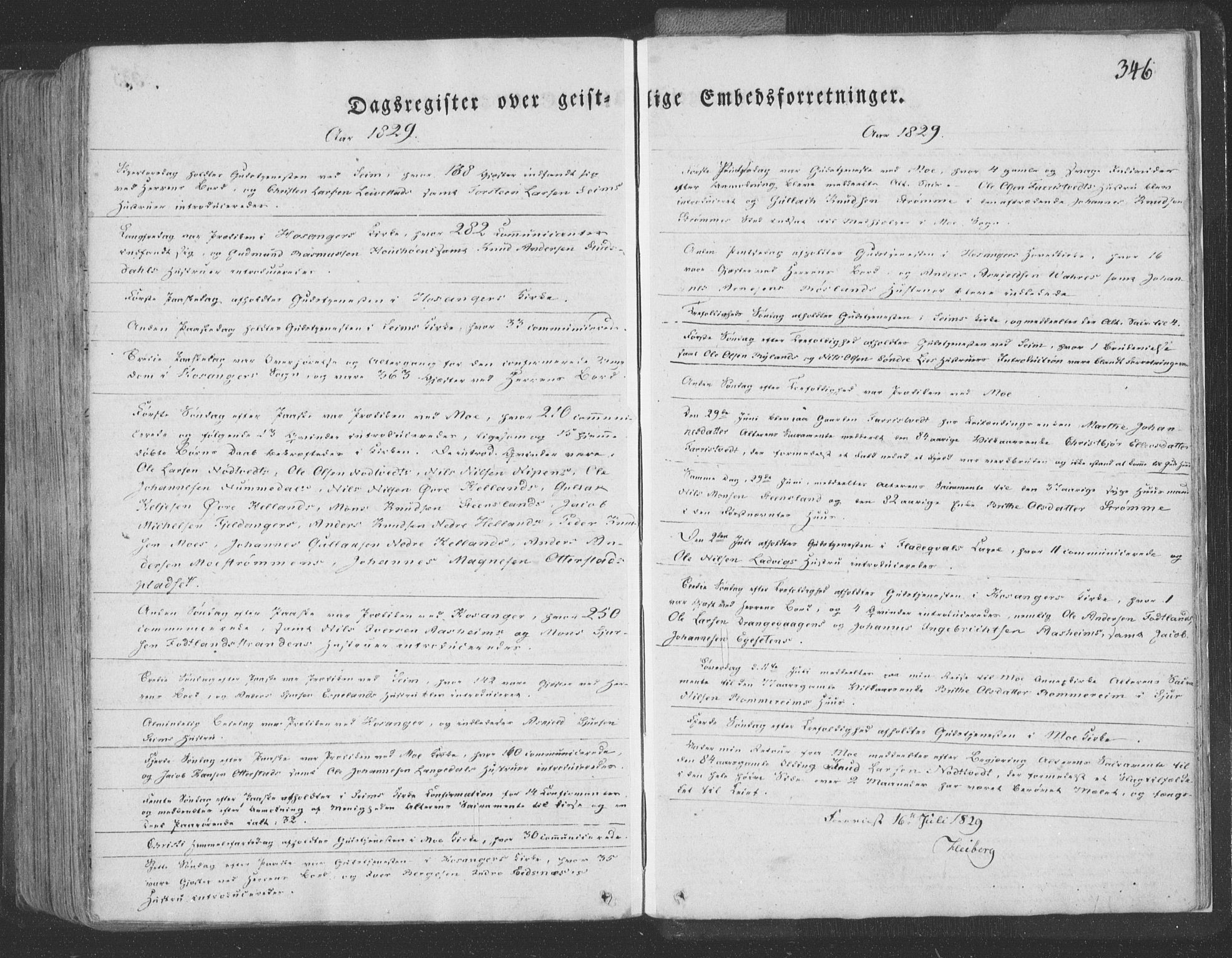 Hosanger sokneprestembete, AV/SAB-A-75801/H/Haa: Ministerialbok nr. A 6, 1824-1835, s. 346