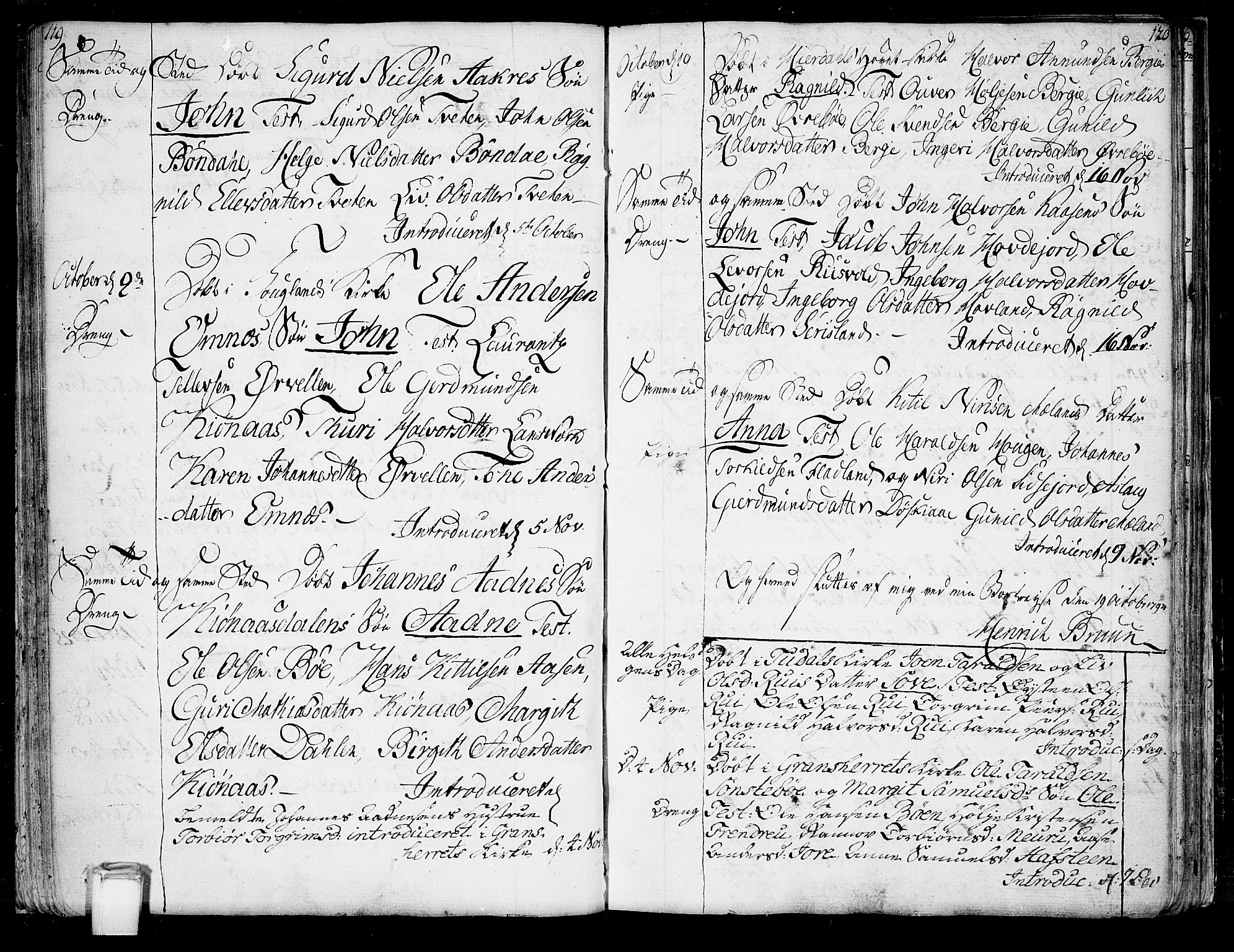 Hjartdal kirkebøker, SAKO/A-270/F/Fa/L0005: Ministerialbok nr. I 5, 1776-1801, s. 119-120