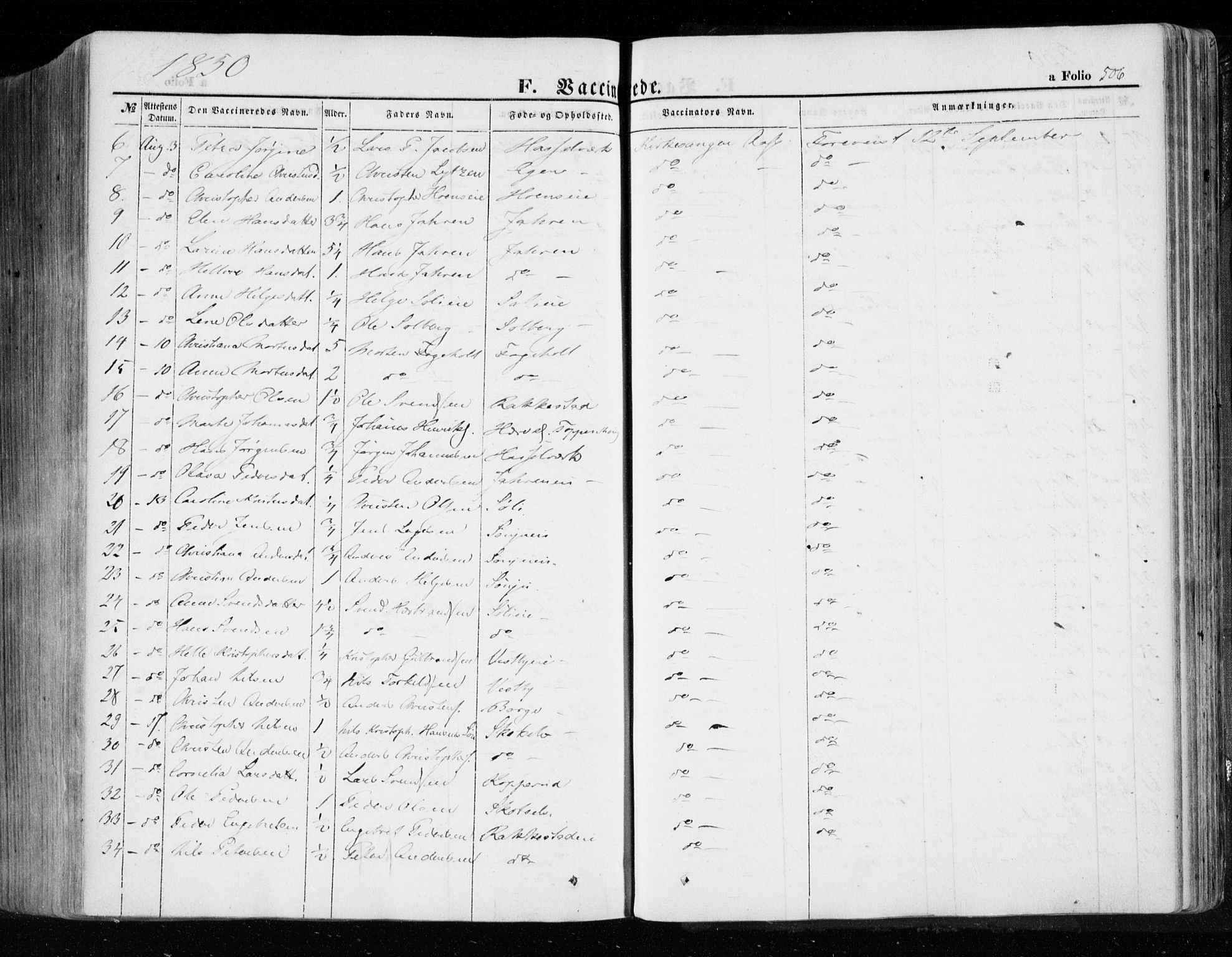 Eiker kirkebøker, AV/SAKO-A-4/F/Fa/L0014: Ministerialbok nr. I 14, 1846-1854, s. 506