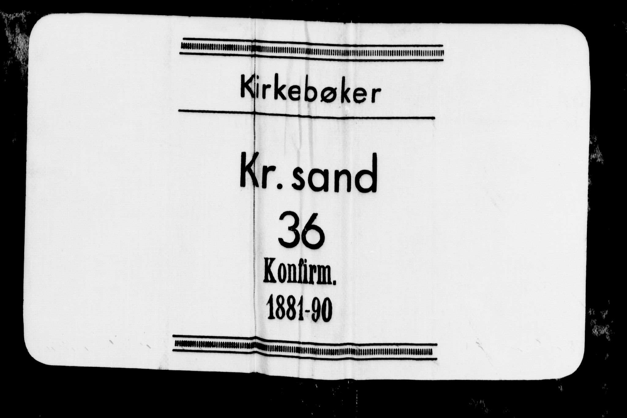Kristiansand domprosti, SAK/1112-0006/F/Fb/L0015: Klokkerbok nr. B 15, 1881-1890