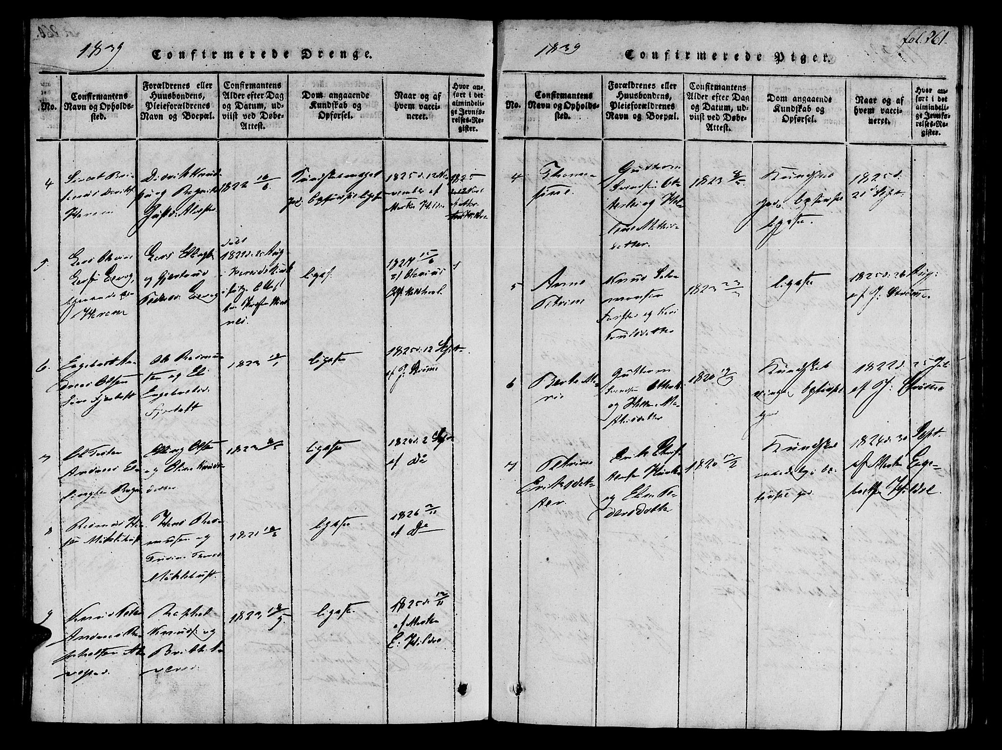 Ministerialprotokoller, klokkerbøker og fødselsregistre - Møre og Romsdal, SAT/A-1454/536/L0495: Ministerialbok nr. 536A04, 1818-1847, s. 261