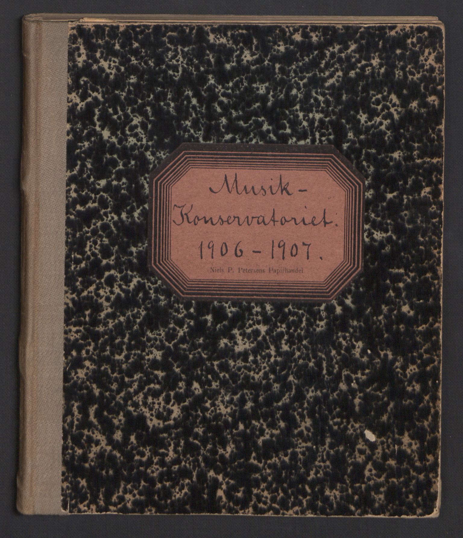 Musikkonservatoriet i Oslo, RA/PA-1761/F/Fa/L0003/0006: Oversikt over lærere, elever, m.m. / Musikkonservatoriet - Skoleåret 1906 - 1907, 1906-1907