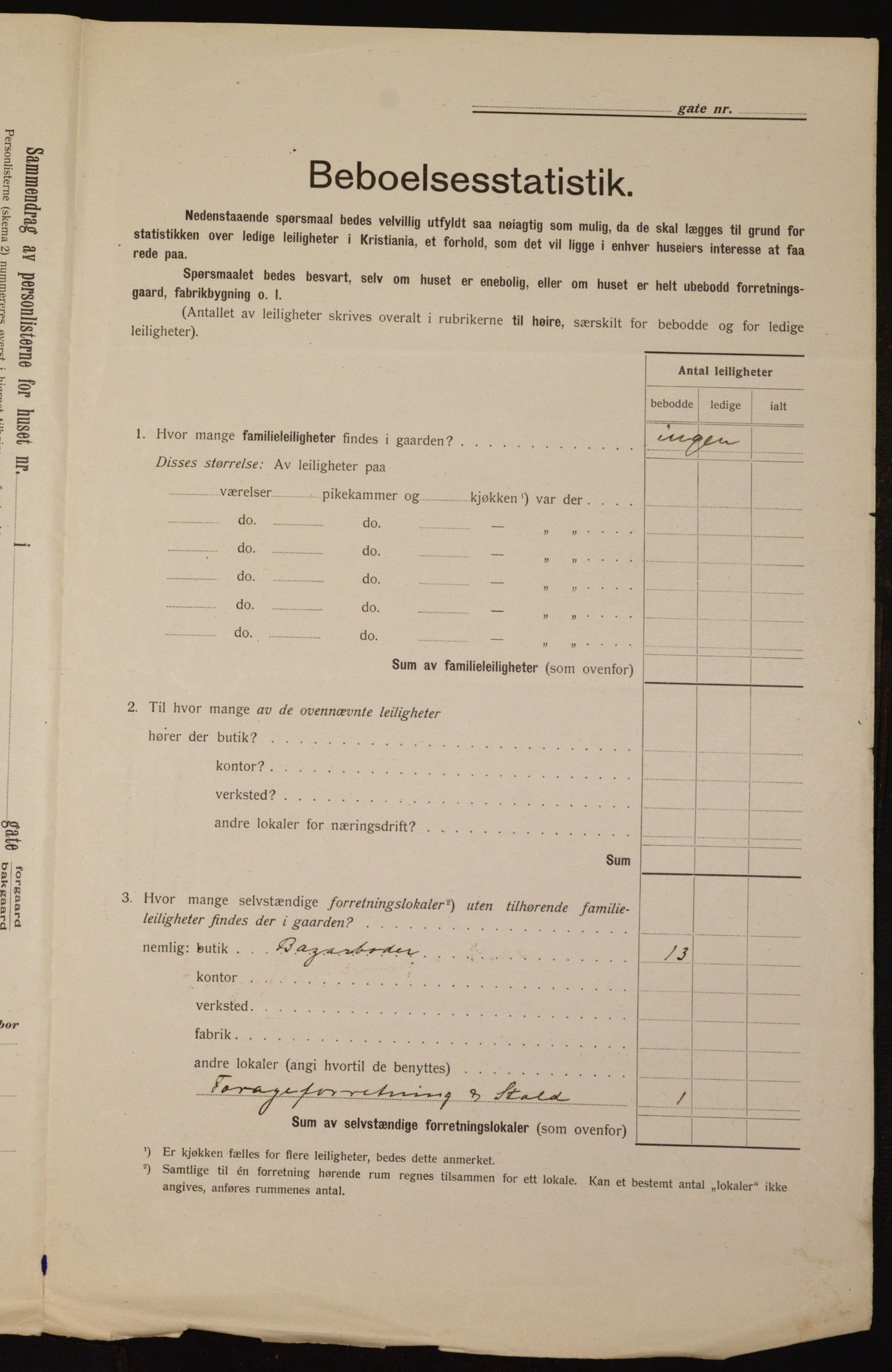 OBA, Kommunal folketelling 1.2.1912 for Kristiania, 1912, s. 103561