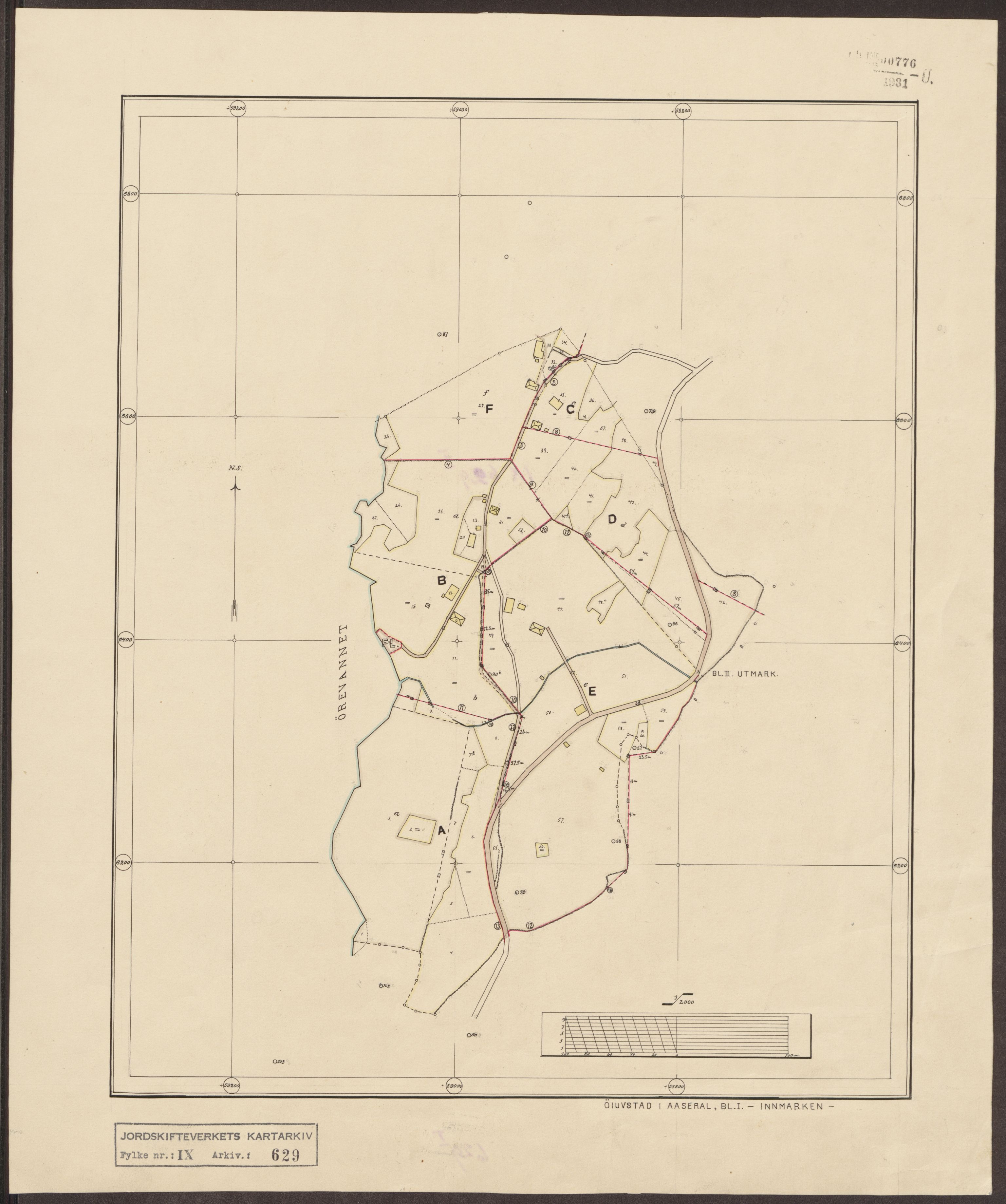 Jordskifteverkets kartarkiv, AV/RA-S-3929/T, 1859-1988, s. 757