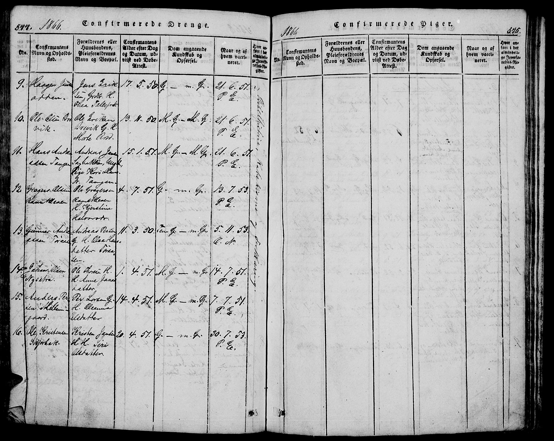 Trysil prestekontor, AV/SAH-PREST-046/H/Ha/Hab/L0005: Klokkerbok nr. 5, 1814-1877, s. 544-545