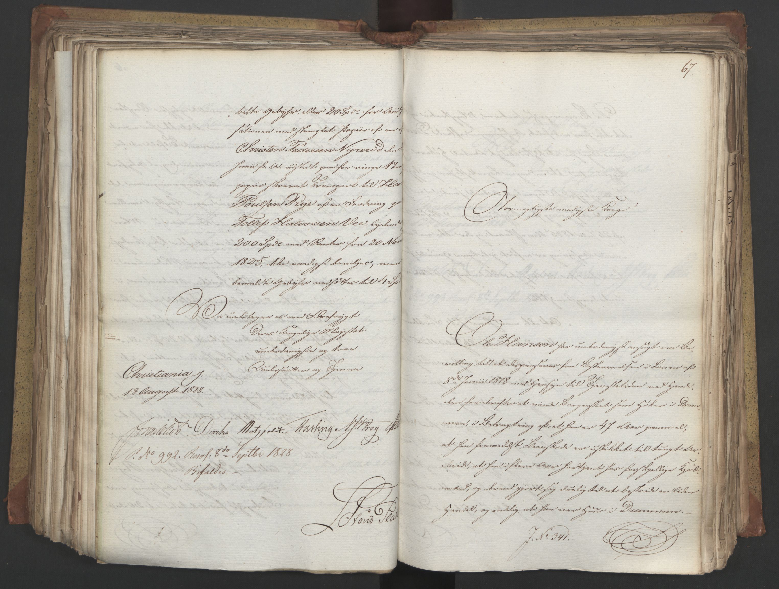 Statsrådsavdelingen i Stockholm, AV/RA-S-1003/D/Da/L0055: Regjeringsinnstillinger nr. 231-435, 1828, s. 361