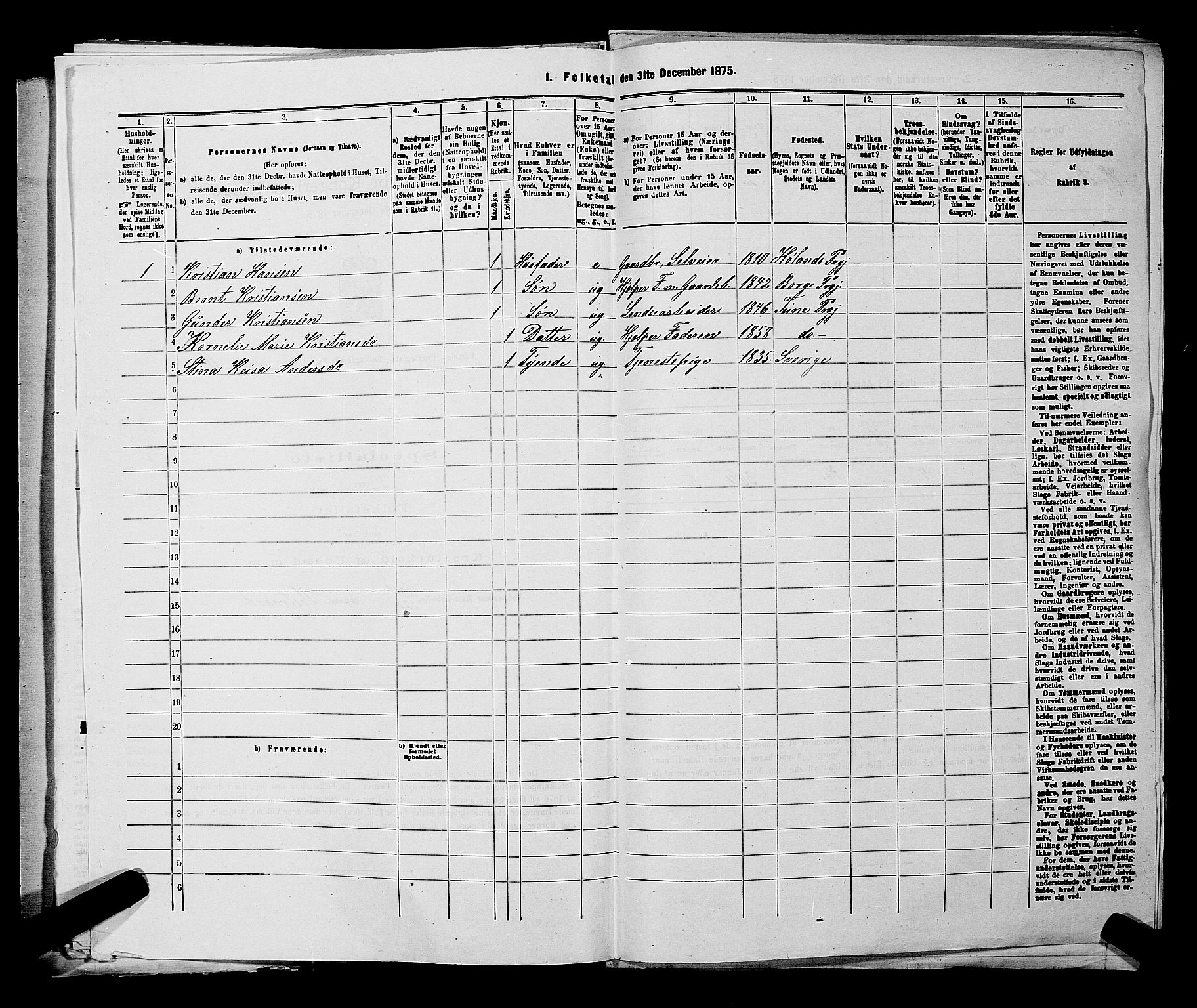 RA, Folketelling 1875 for 0114P Varteig prestegjeld, 1875, s. 39
