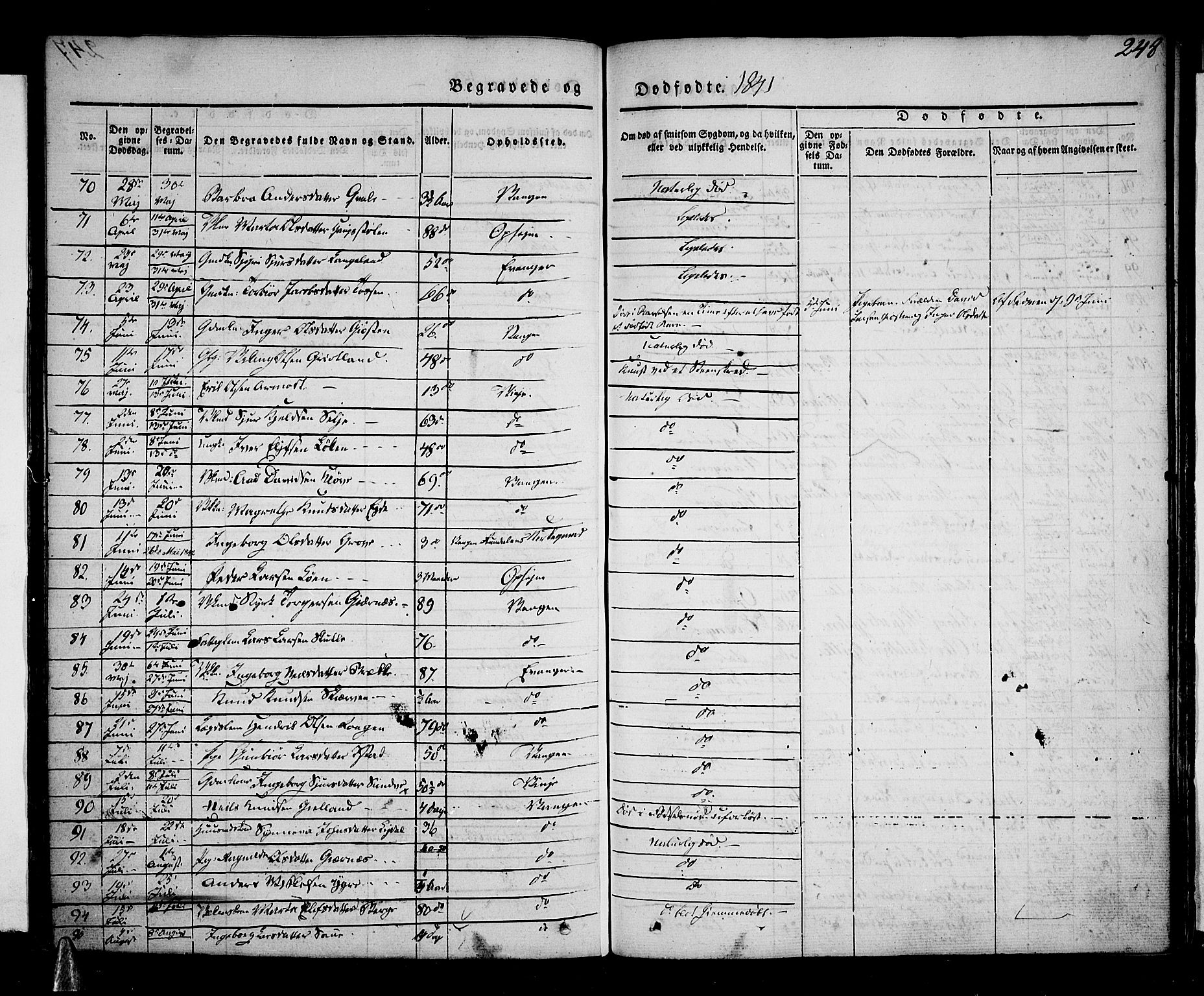 Voss sokneprestembete, AV/SAB-A-79001/H/Haa: Ministerialbok nr. A 13, 1836-1851, s. 248