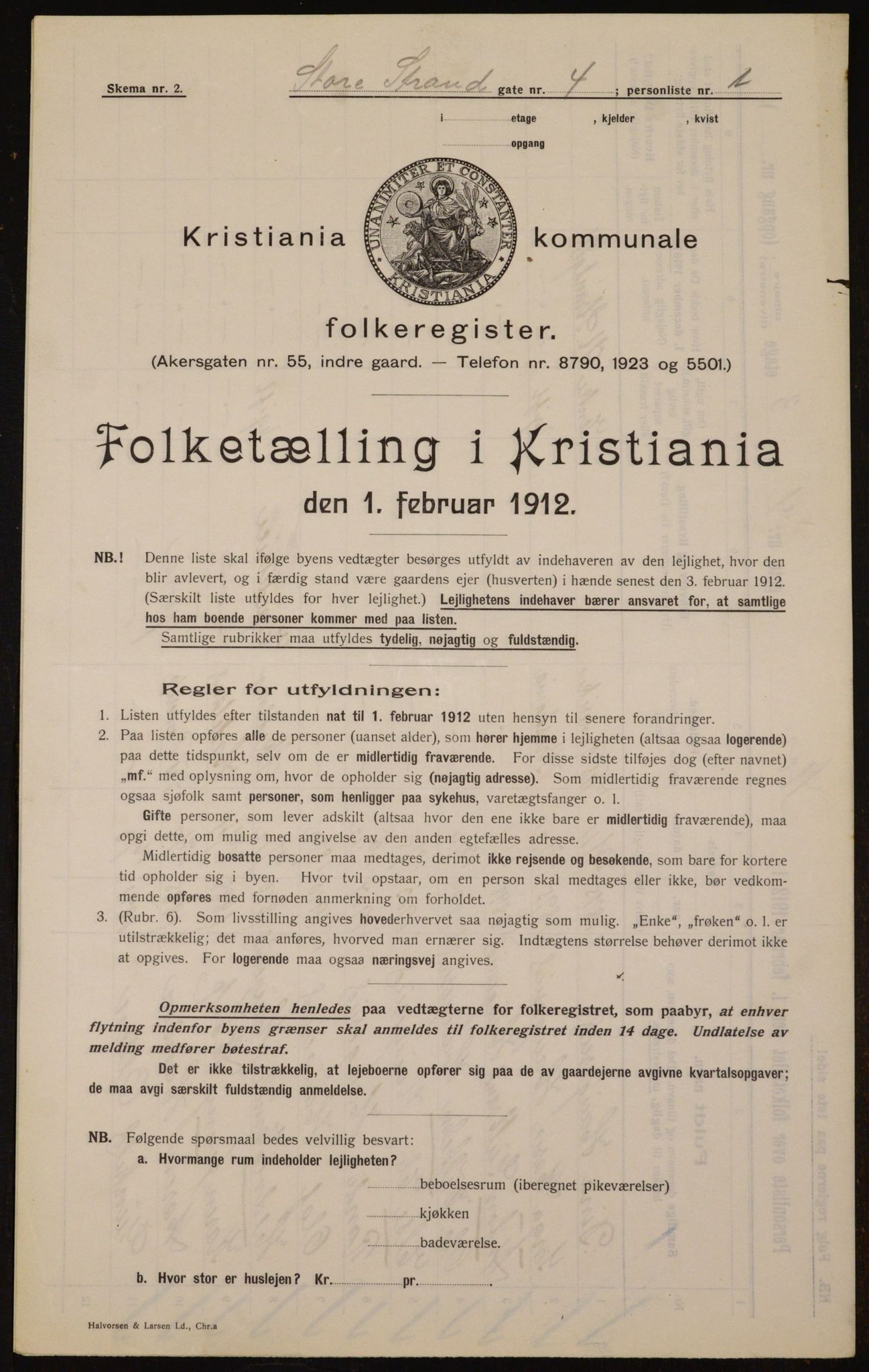 OBA, Kommunal folketelling 1.2.1912 for Kristiania, 1912, s. 102922