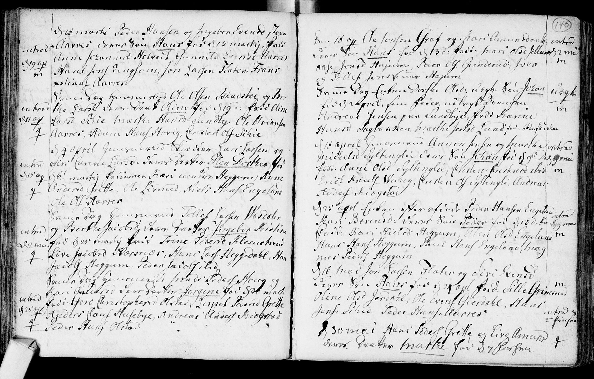 Røyken kirkebøker, SAKO/A-241/F/Fa/L0003: Ministerialbok nr. 3, 1782-1813, s. 140