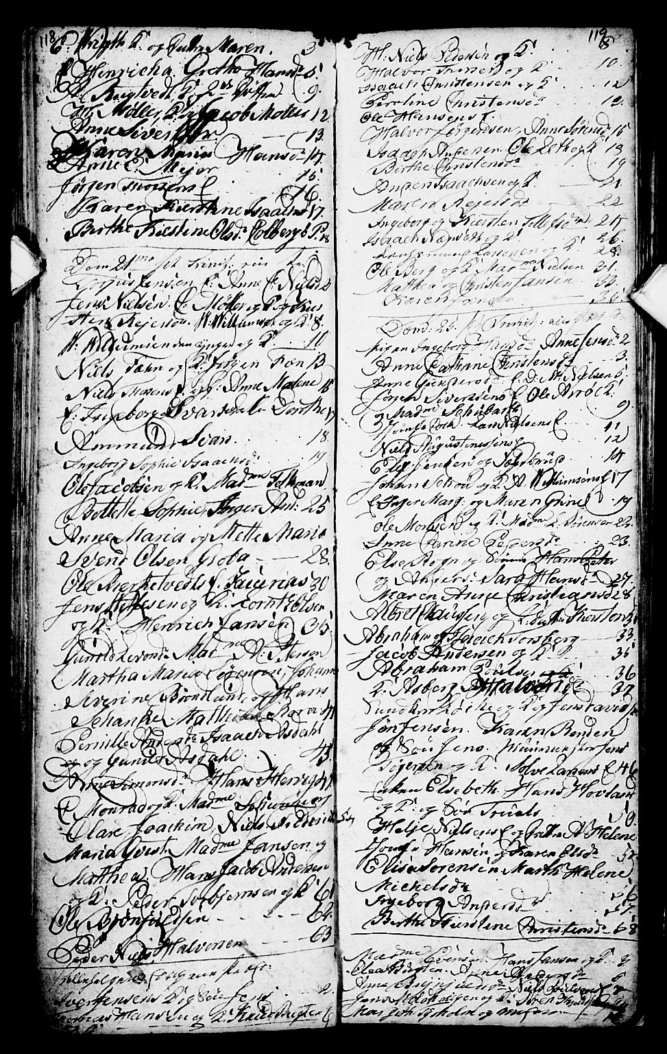 Porsgrunn kirkebøker , SAKO/A-104/G/Ga/L0001: Klokkerbok nr. I 1, 1766-1790, s. 118-119