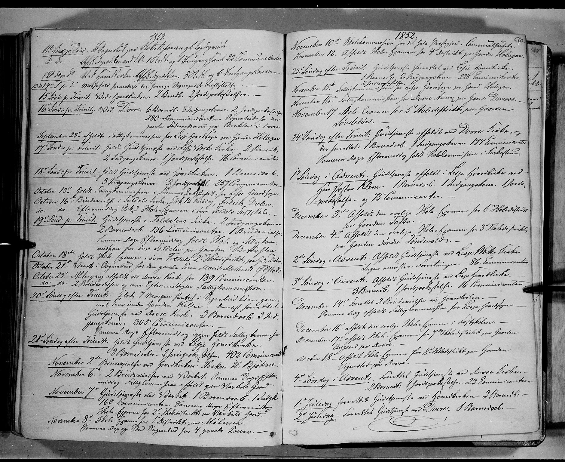 Lesja prestekontor, AV/SAH-PREST-068/H/Ha/Haa/L0006: Ministerialbok nr. 6B, 1843-1854