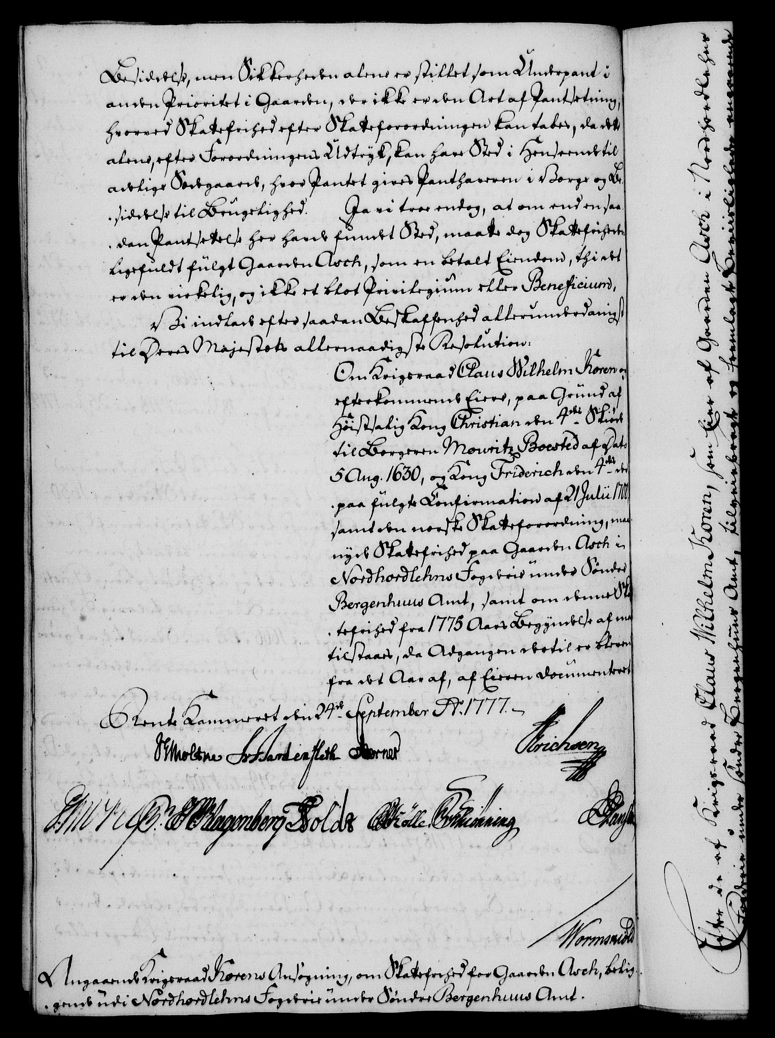 Rentekammeret, Kammerkanselliet, RA/EA-3111/G/Gf/Gfa/L0059: Norsk relasjons- og resolusjonsprotokoll (merket RK 52.59), 1777, s. 316