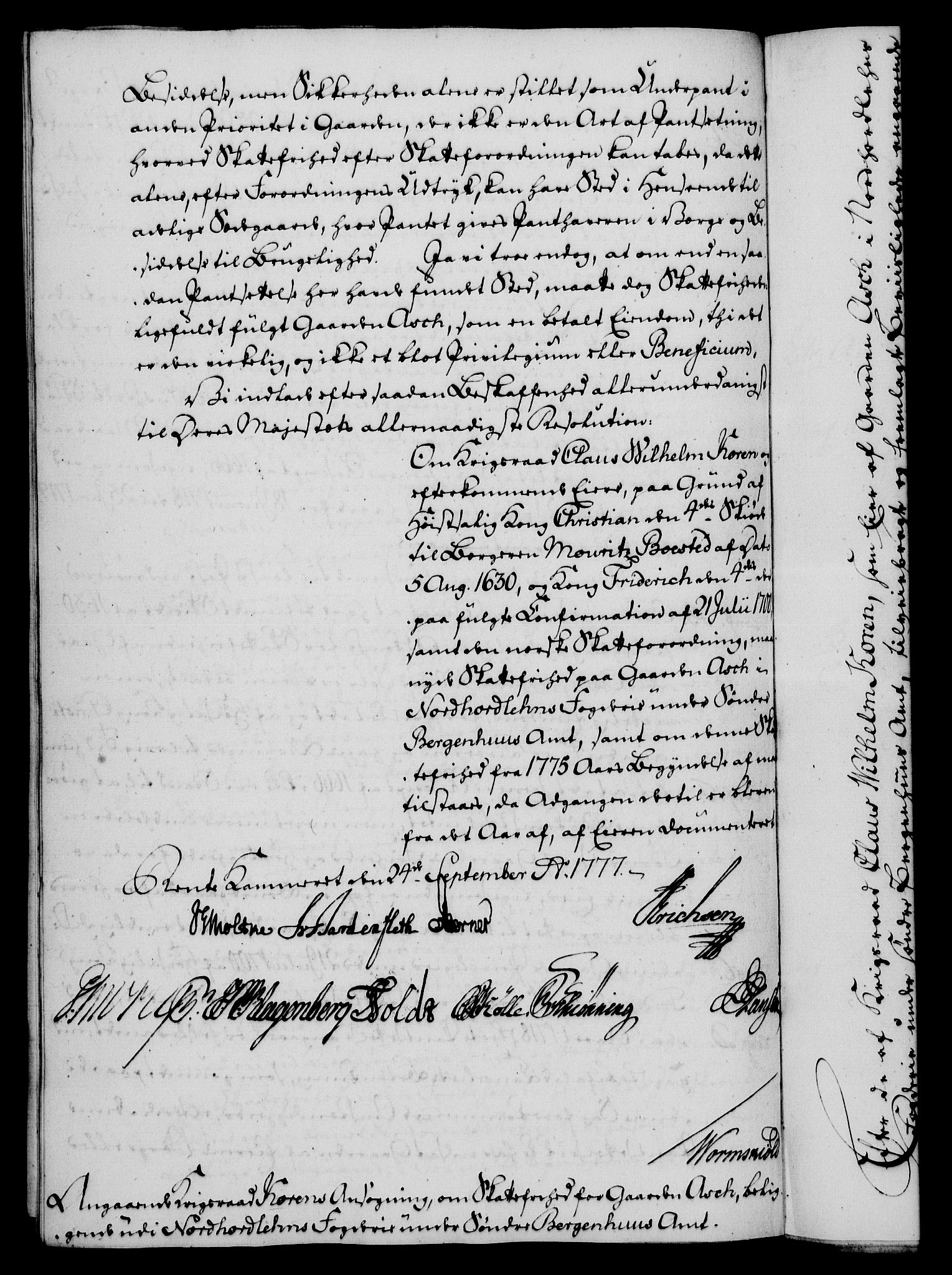 Rentekammeret, Kammerkanselliet, AV/RA-EA-3111/G/Gf/Gfa/L0059: Norsk relasjons- og resolusjonsprotokoll (merket RK 52.59), 1777, s. 316