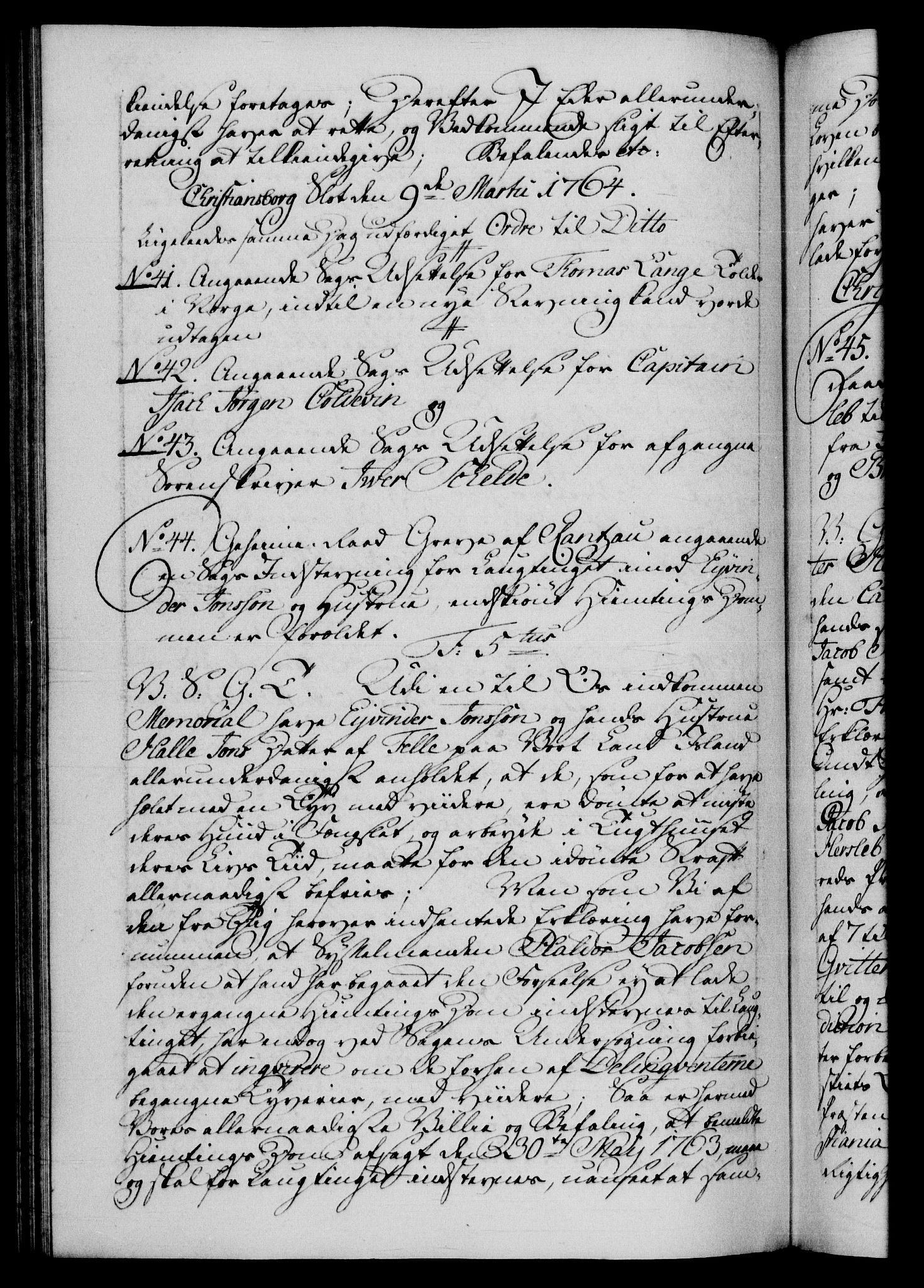 Danske Kanselli 1572-1799, AV/RA-EA-3023/F/Fc/Fca/Fcab/L0037: Norske tegnelser, 1762-1766, s. 338b