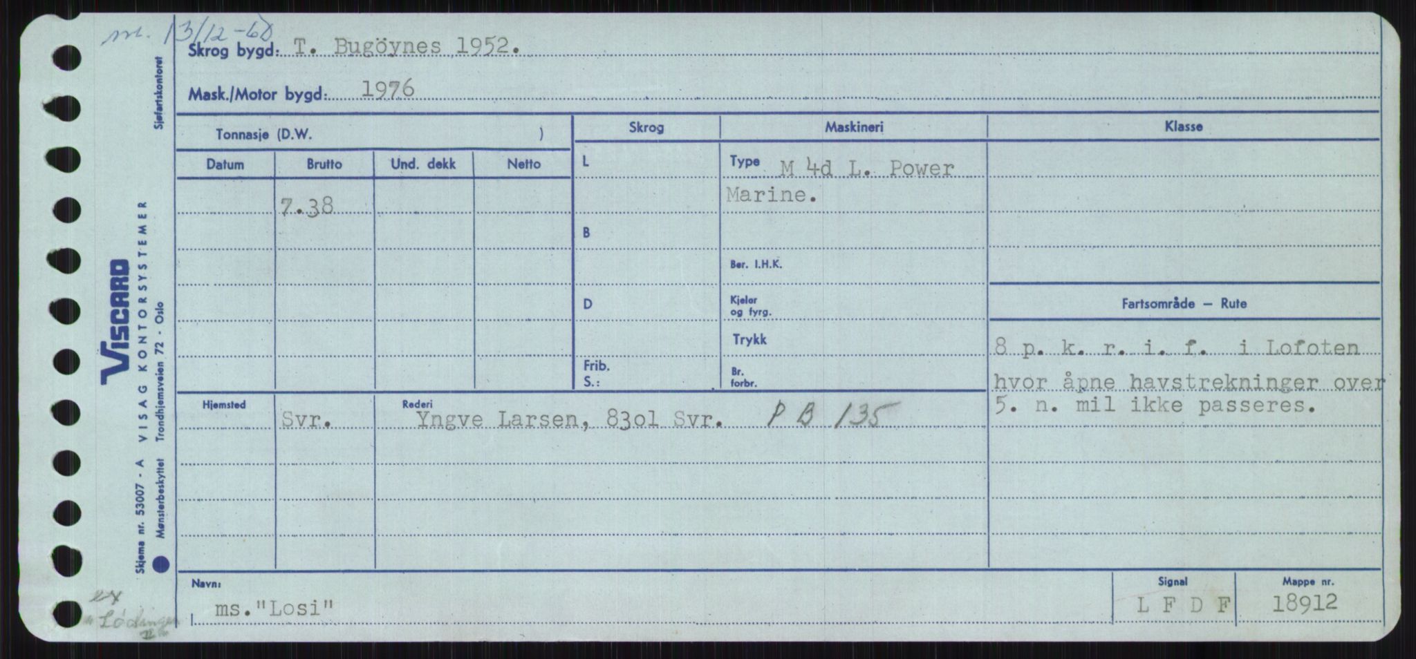 Sjøfartsdirektoratet med forløpere, Skipsmålingen, AV/RA-S-1627/H/Ha/L0003/0002: Fartøy, Hilm-Mar / Fartøy, Kom-Mar, s. 643