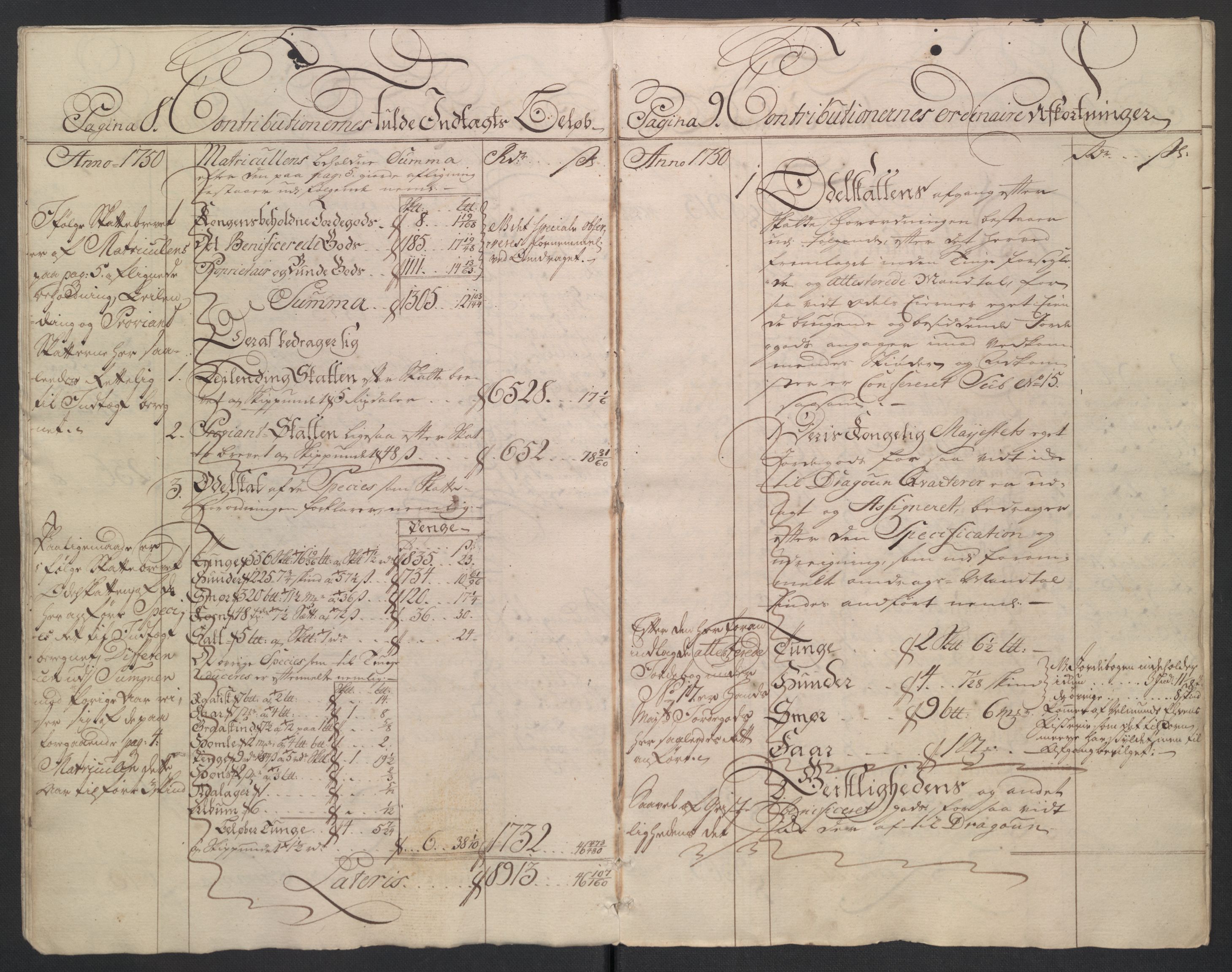 Rentekammeret inntil 1814, Reviderte regnskaper, Fogderegnskap, AV/RA-EA-4092/R18/L1348: Fogderegnskap Hadeland, Toten og Valdres, 1750-1751, s. 7