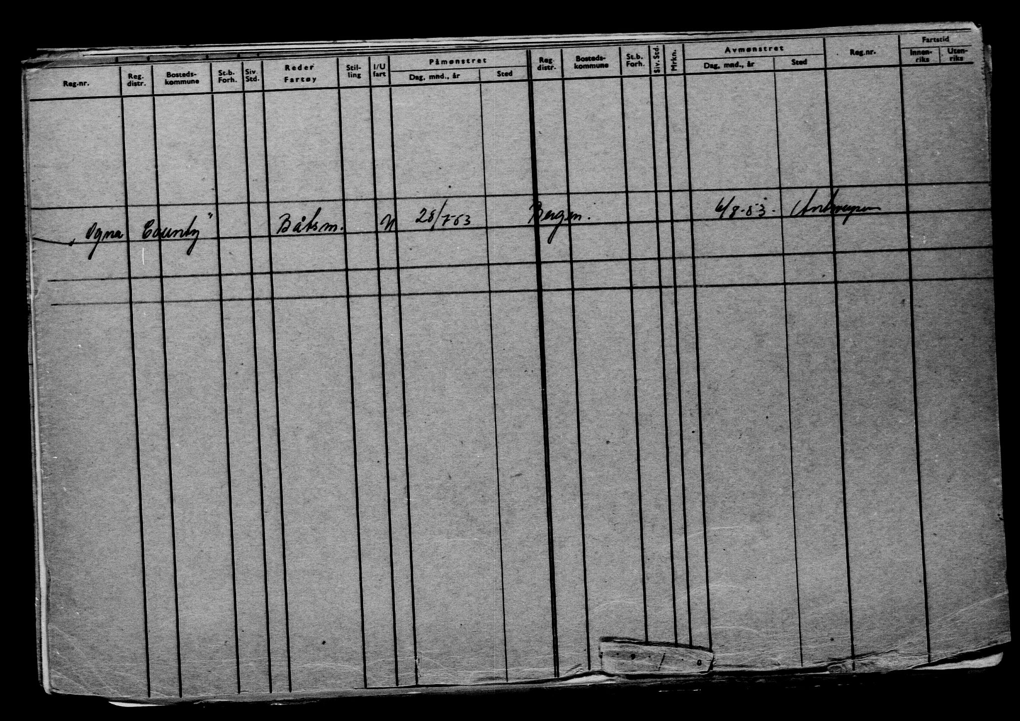 Direktoratet for sjømenn, AV/RA-S-3545/G/Gb/L0149: Hovedkort, 1917, s. 443